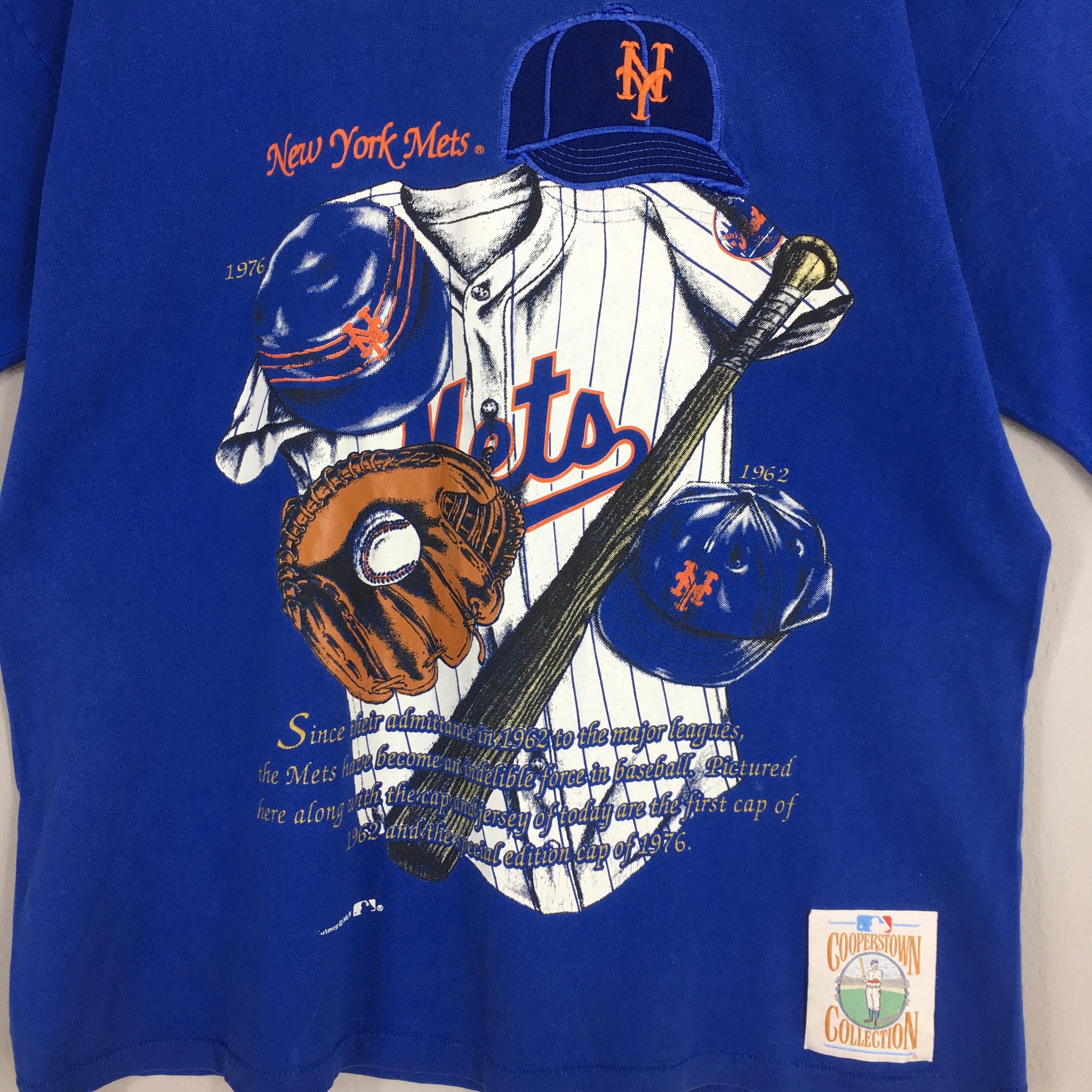 MLB × Vintage Vintage 90s New York Mets MLB Blue T shirt Large Size US L / EU 52-54 / 3 - 2 Thumbnail