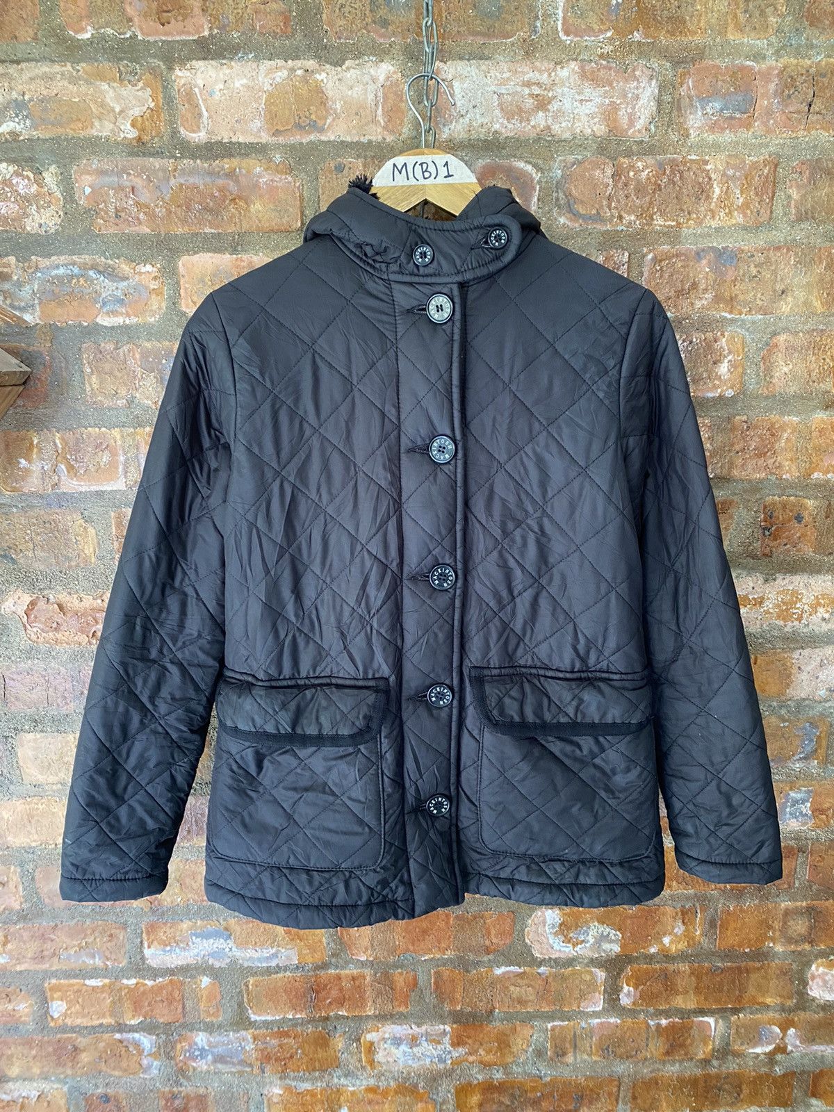 Japanese Brand × Mackintosh Vtg Fur Quilted Diamond Jacket Size S / US 4 / IT 40 - 2 Thumbnail