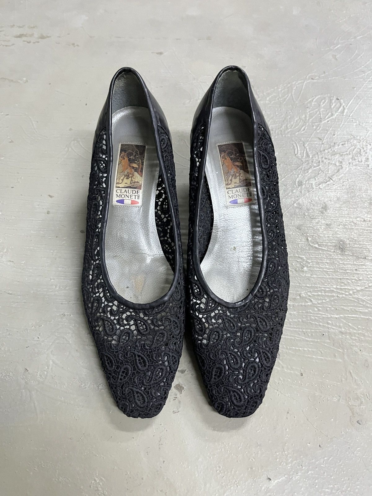 Vintage Vintage Claude Monet Lace Christian Louboutin Style Heels Size US 6.5 / IT 36.5 - 10 Thumbnail
