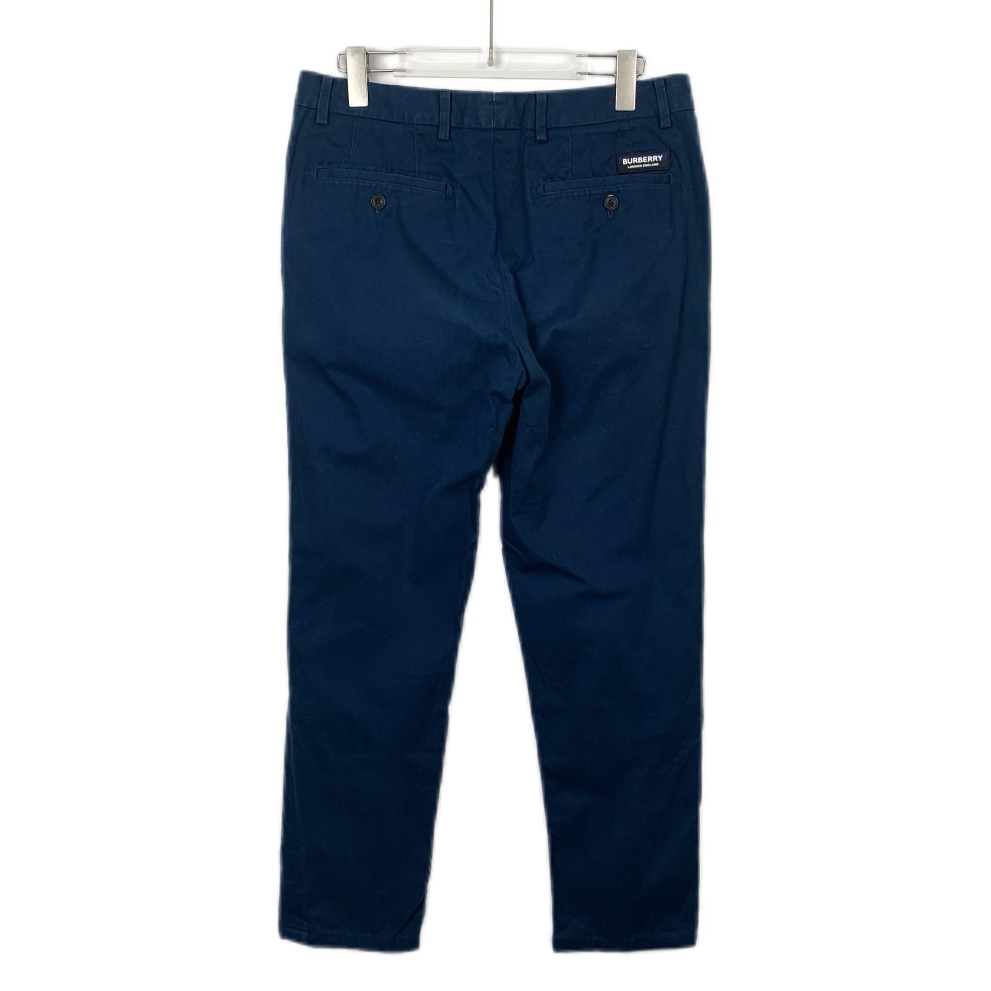Burberry BURBERRY London Navy Blue Cotton Chino Pants Size 48S Size US 32 / EU 48 - 1 Thumbnail