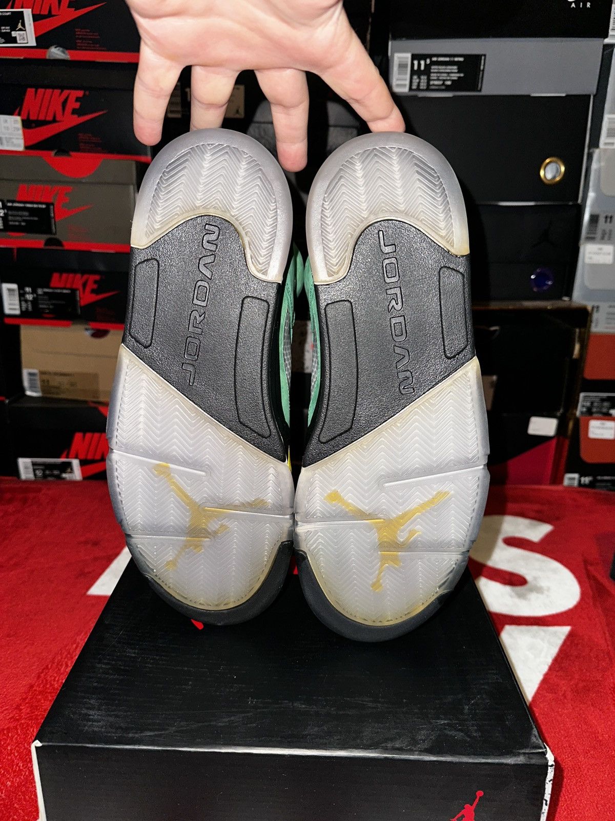 Nike Air Jordan 5 “Oregon Duck PE” Sample 2013 Size US 11.5 / EU 44-45 - 6 Thumbnail