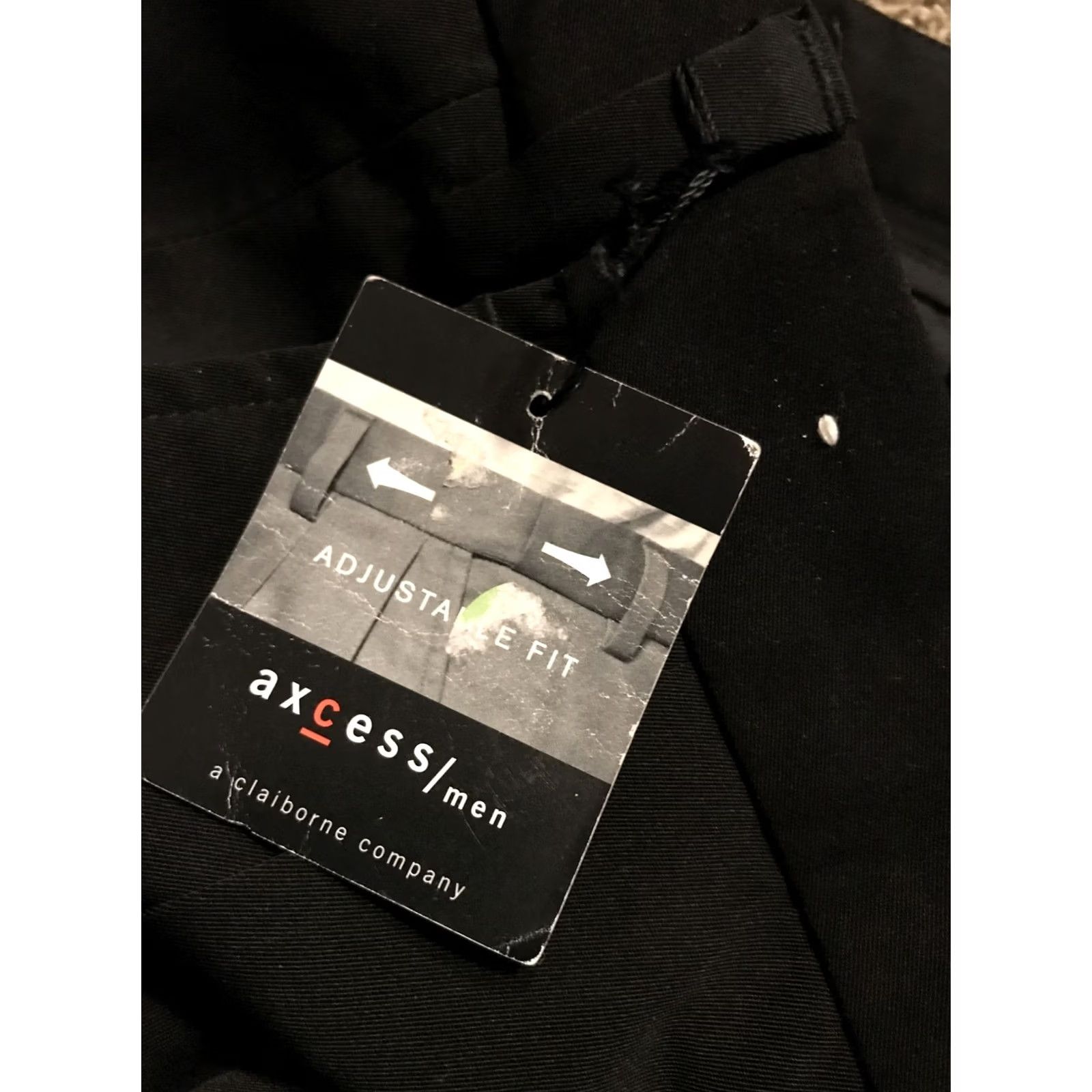 Vintage Axcess Dress Mens 36 Black pants polyester nwt a50 Size US 36 / EU 52 - 3 Thumbnail