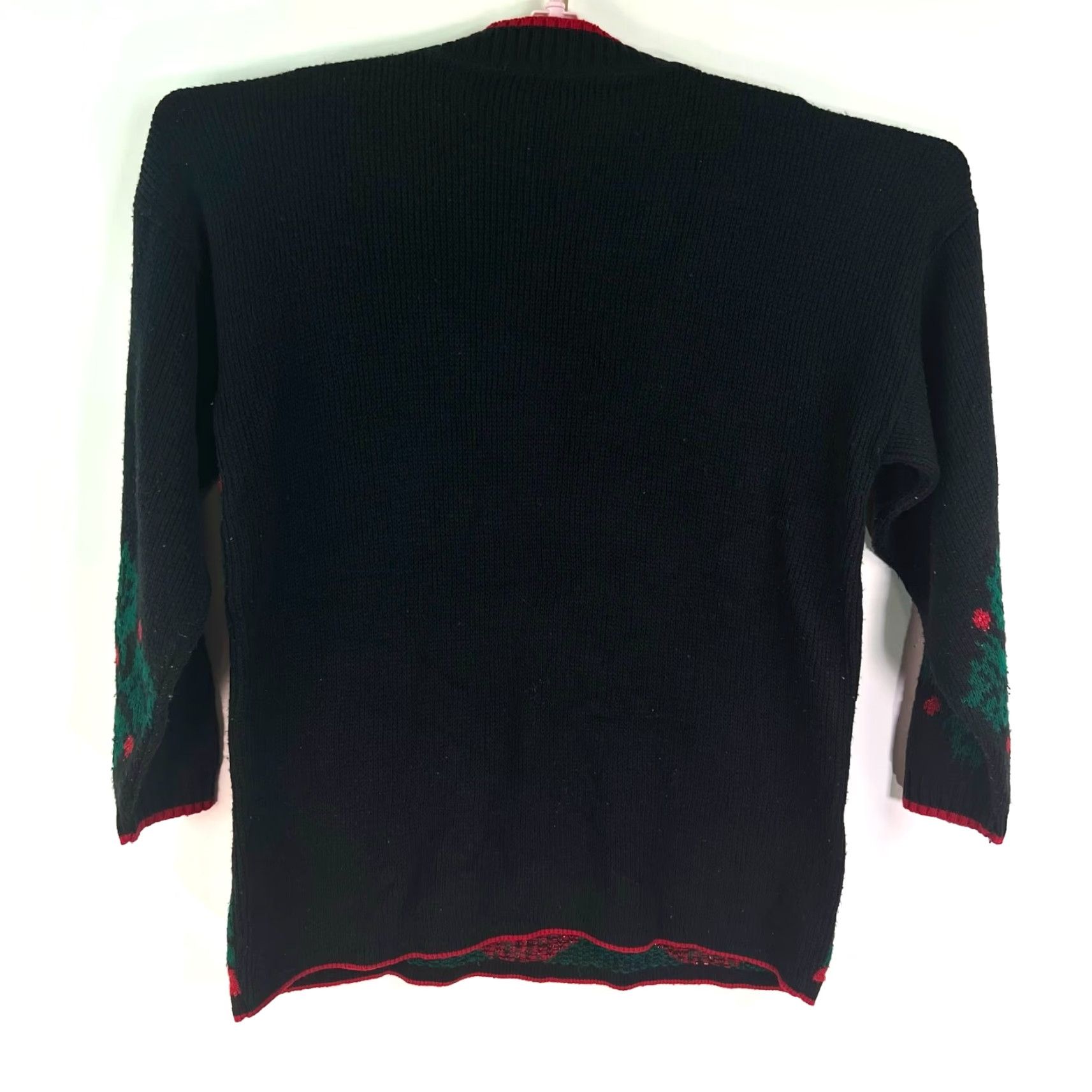 Vintage VINTAGE JJ Browne Christmas Sweater Womens Size 8 M Red Green BOHO Vintage Made USA Size M / US 6-8 / IT 42-44 - 6 Thumbnail