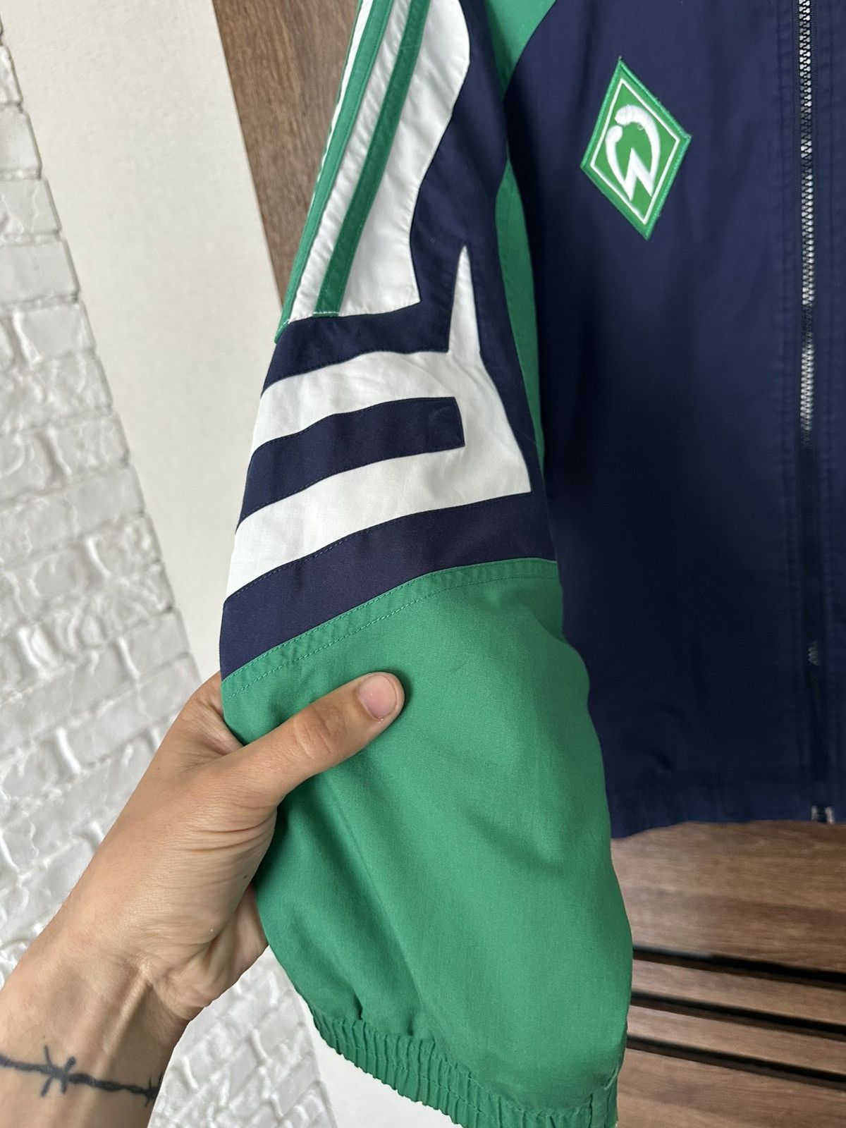 Adidas Werder Bremen Adidas Vintage Zip Jacket 90s Size US M / EU 48-50 / 2 - 14 Thumbnail