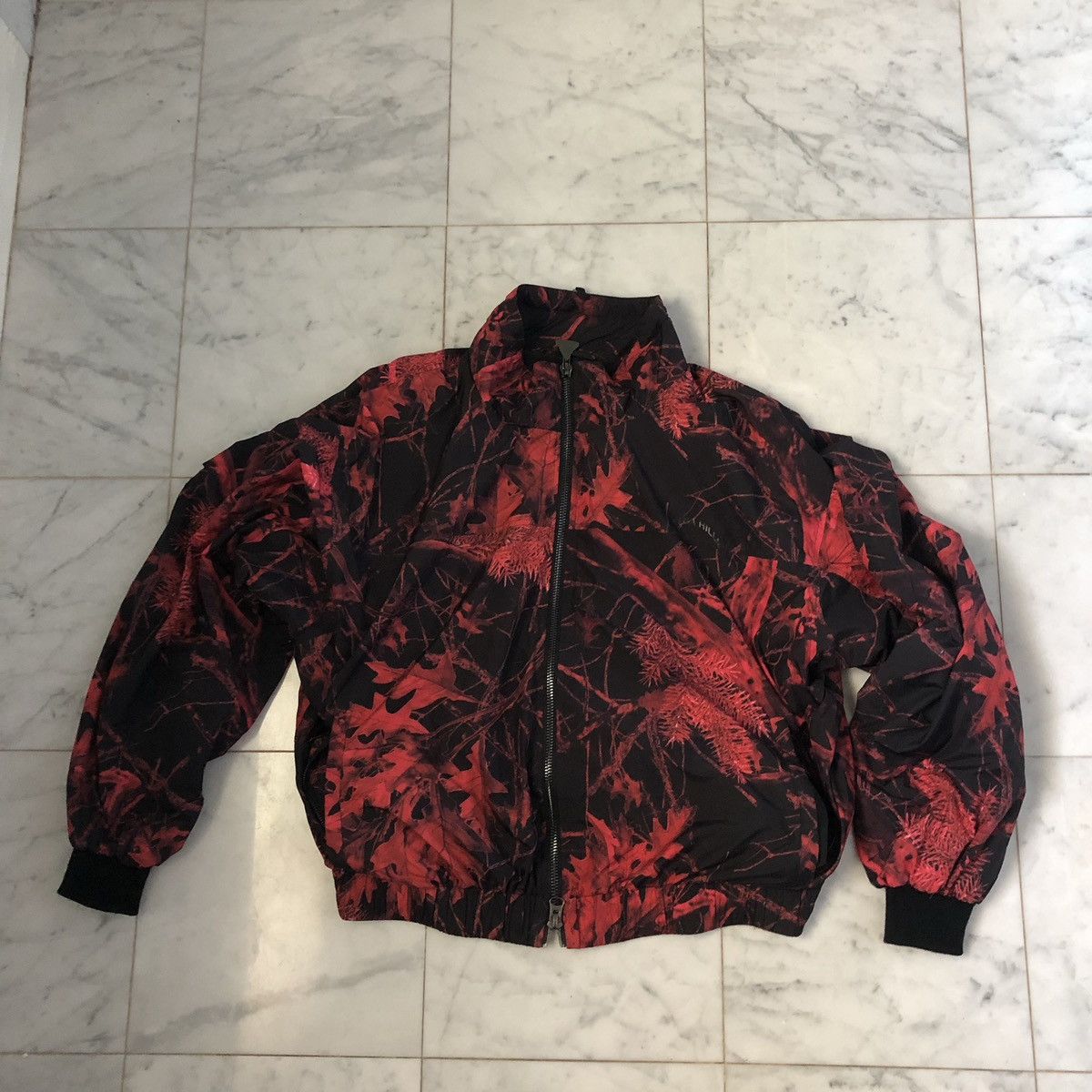 image of Blood Red Real Tree Camo Sample Windbreaker Siberia Hills, Men's (Size 2XL)