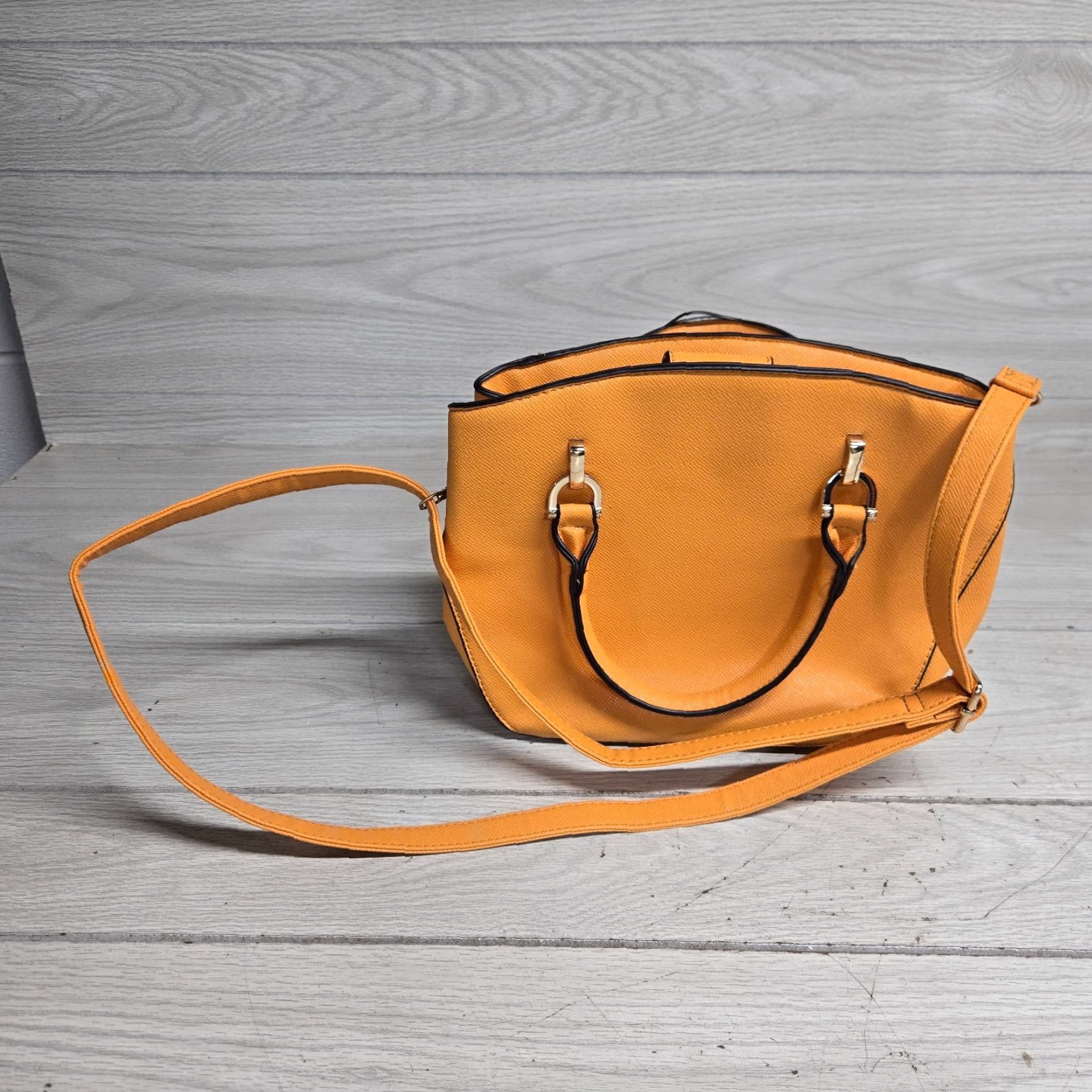 London Fog LONDON FOG Leather Shoulder Purse Handbag for Women - Orange Size ONE SIZE - 6 Thumbnail