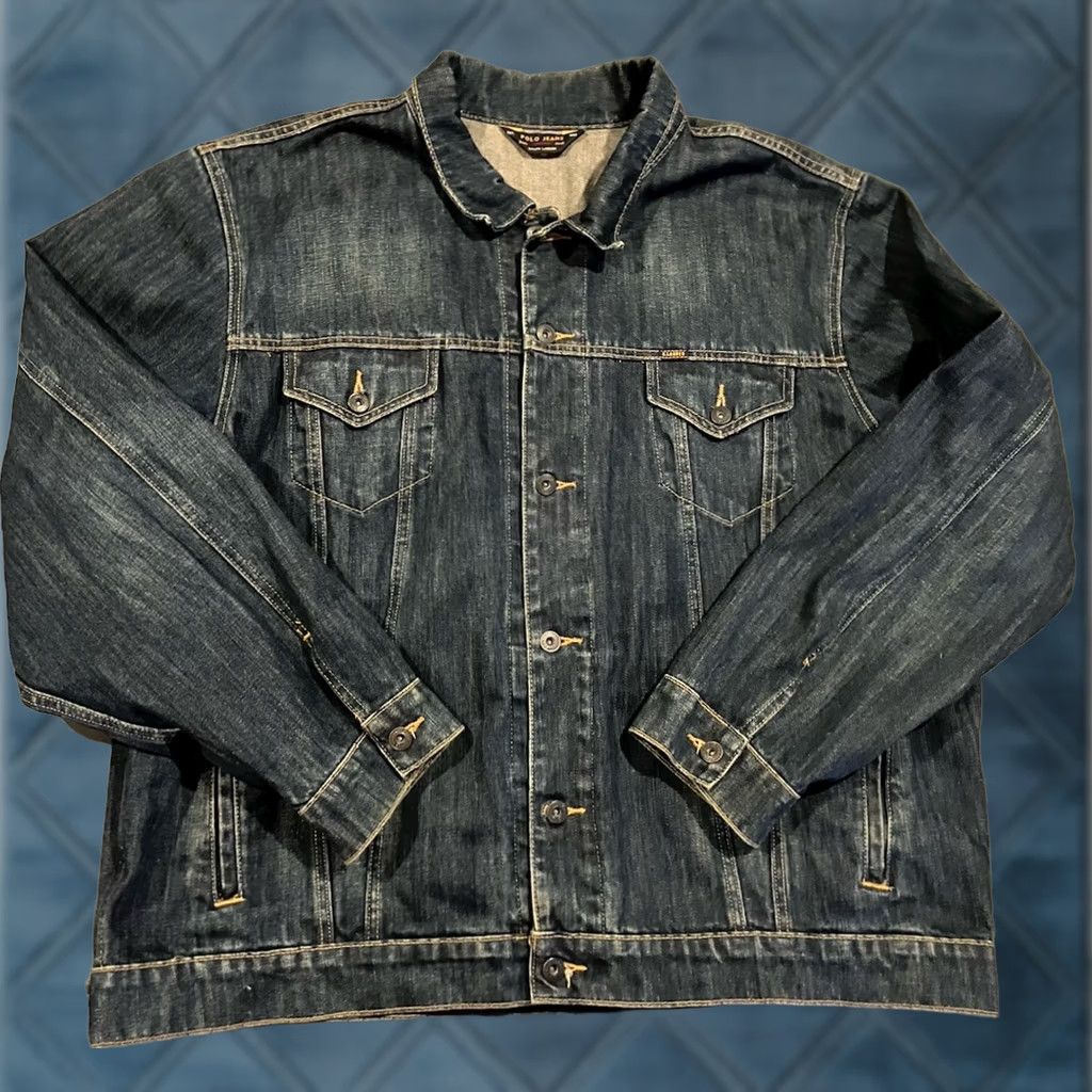 Ralph Lauren VINTAGE Ralph Lauren Denim Jacket Polo Jeans Men’s 2XL Blue Jacket Size US XXL / EU 58 / 5 - 1 Thumbnail