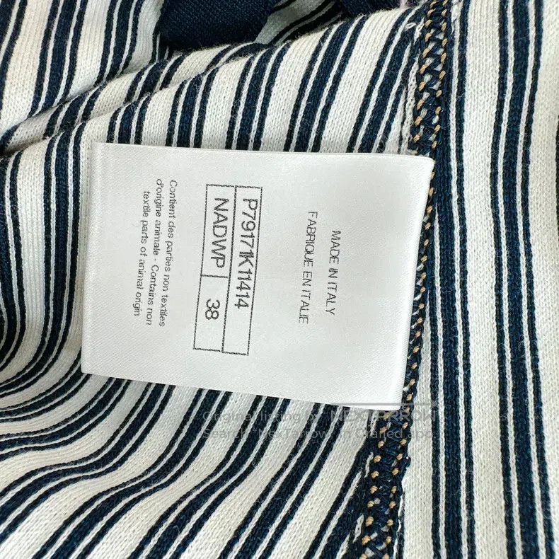 Chanel Chanel Metal micro-label striped suspender skirt Size XS / US 0-2 / IT 36-38 - 7 Thumbnail
