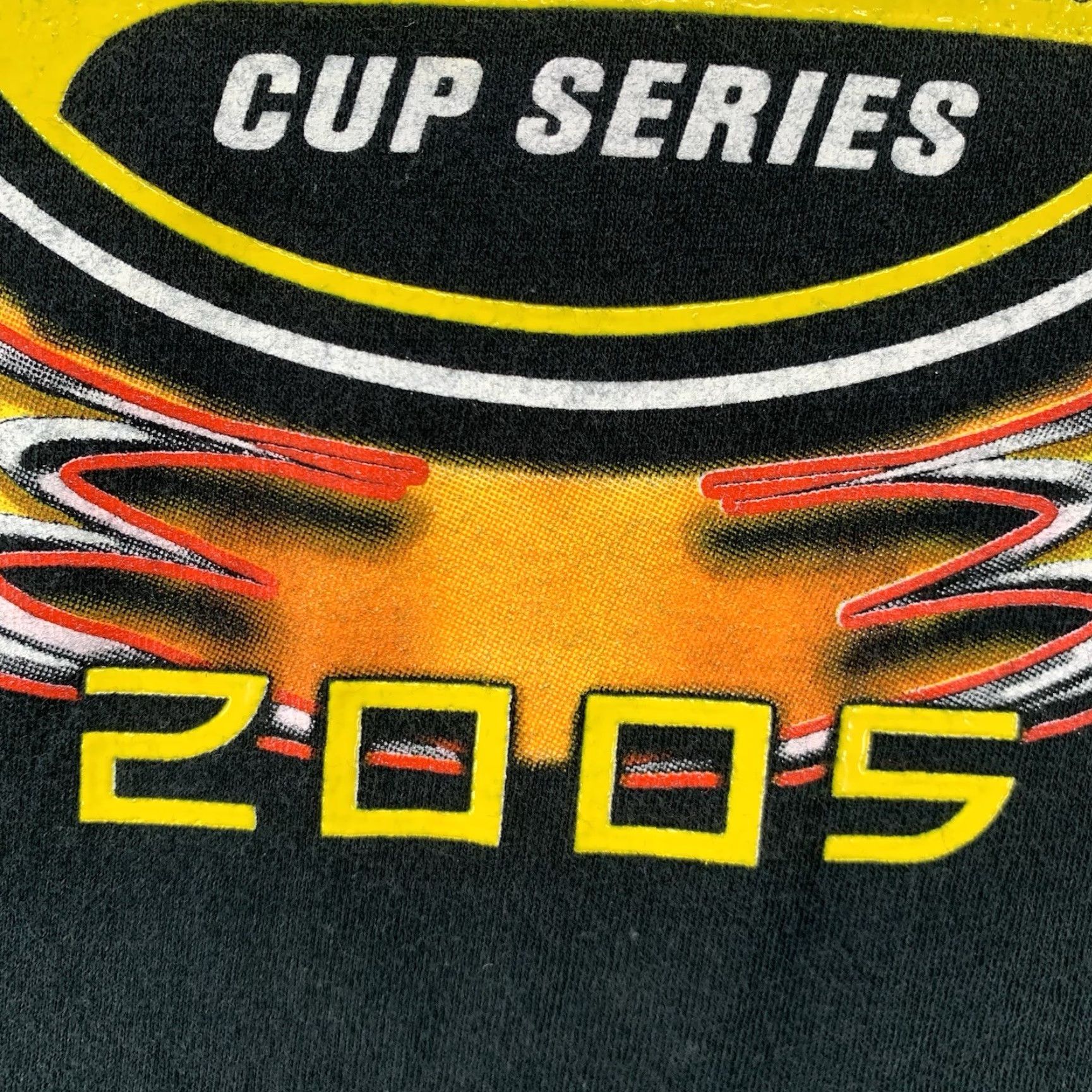 Delta VINTAGE Delta NASCAR Nextel Cup Series T-Shirt Large Black Double-Sided Flames Graphic Y2K Mens Size US L / EU 52-54 / 3 - 7 Thumbnail