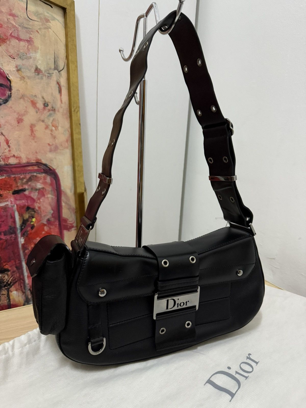 Dior 2002 Dior Street Chic colombus Black shoulder bag Size ONE SIZE - 4 Thumbnail