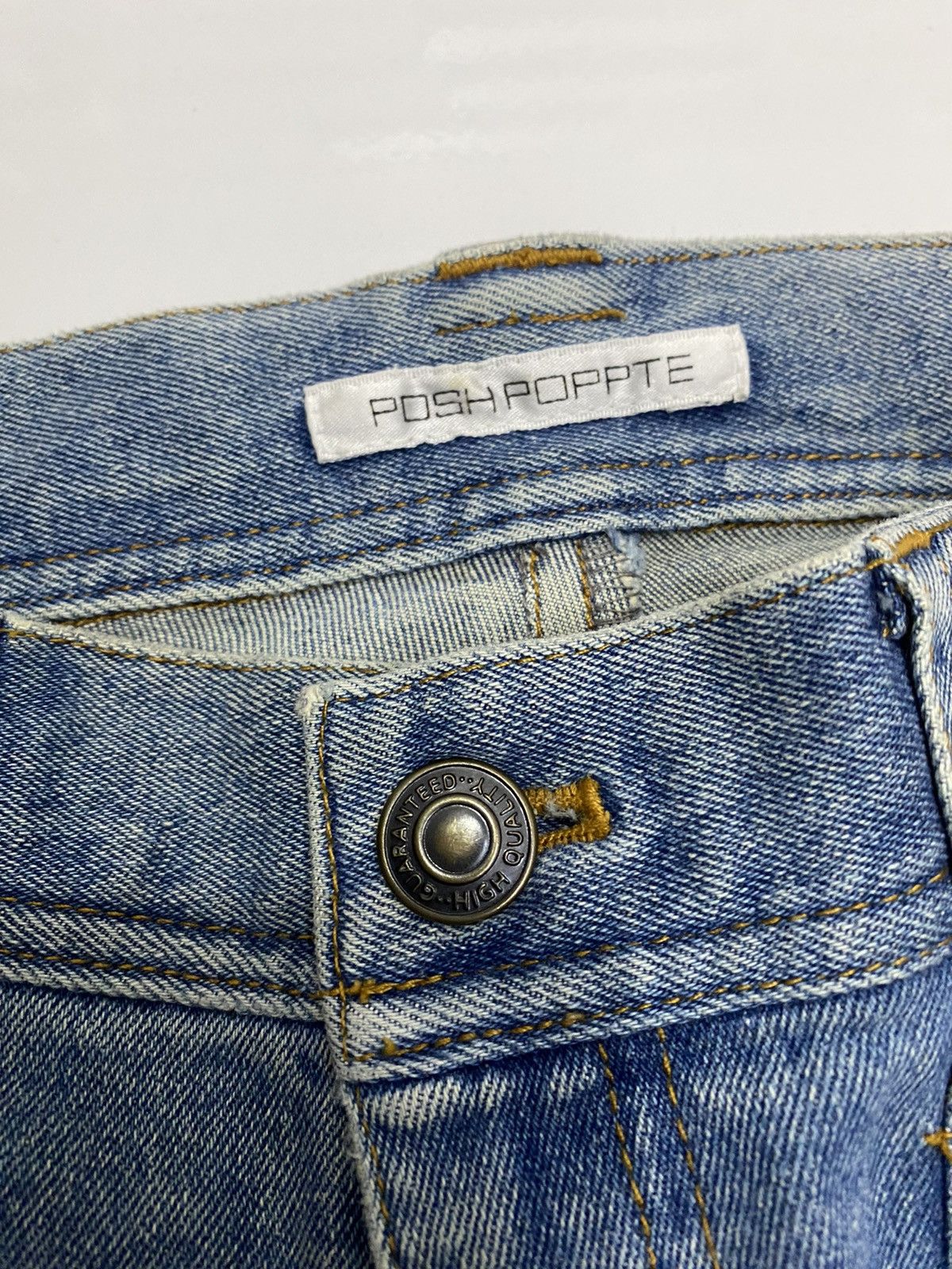 If Six Was Nine FLARE🔥POSH POPPYE BUSH PANTS FLARED DENIM JEANS Size US 29 - 8 Thumbnail