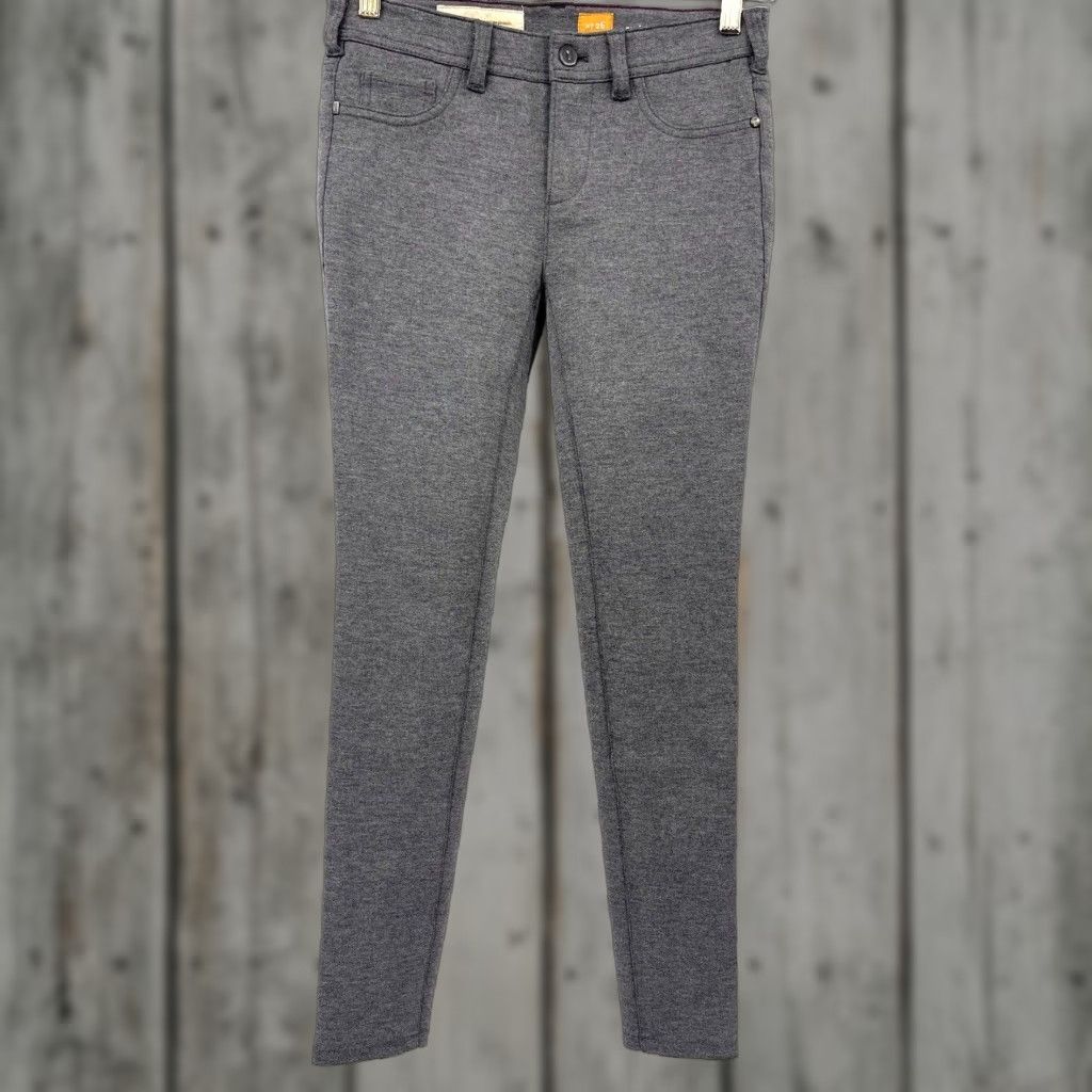 Vintage Pilcro Skinny Stretch Pants Womens 26 Slim Cotton Blend Gray Flat Front Knit Skinny - Pilcro - Pants - Women - 26 - Gray - Stretch - 1990s? Size 26" / US 2 / IT 38 - 1 Thumbnail