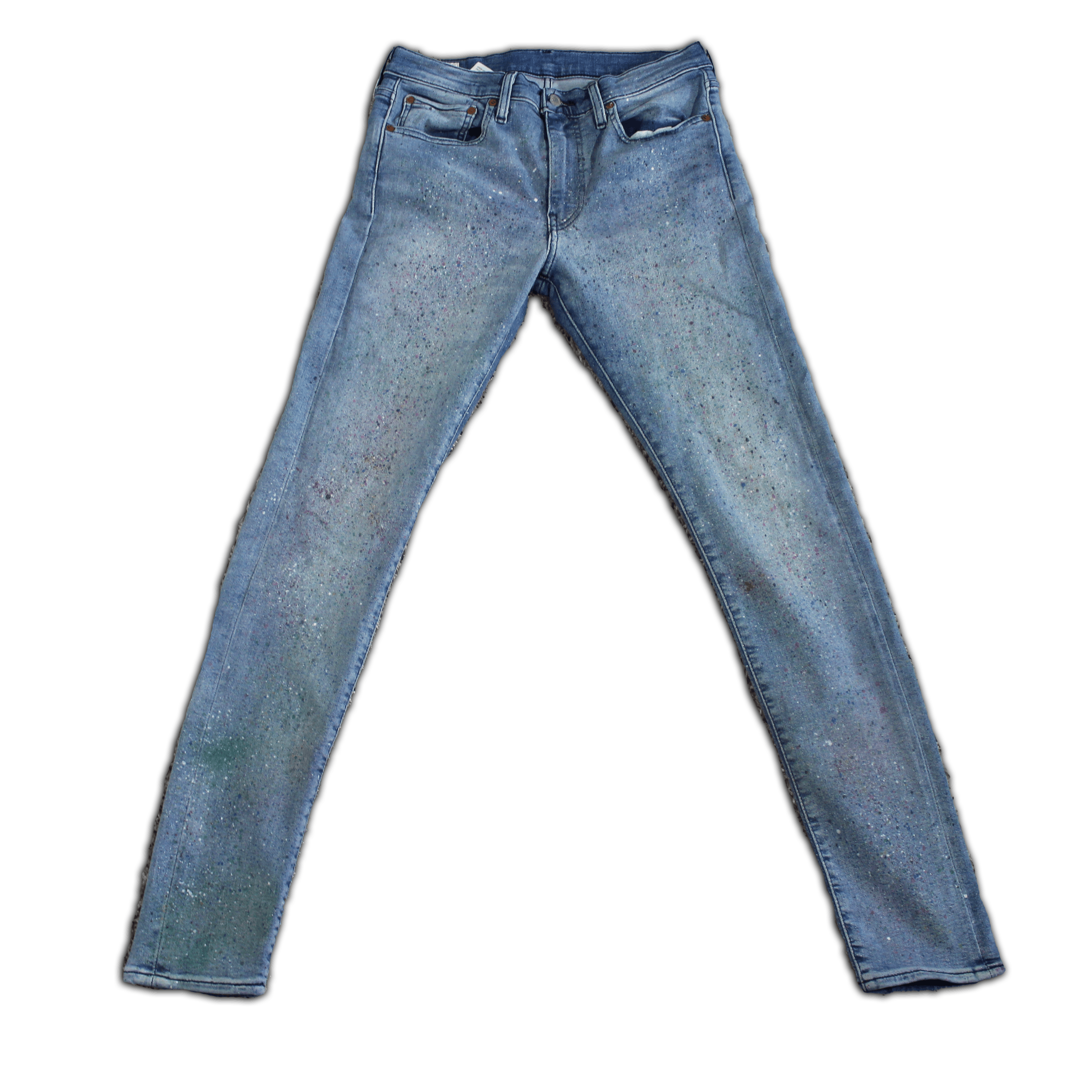 Levi's Paint Splatter Levis Skinny Taper Jeans Grailed