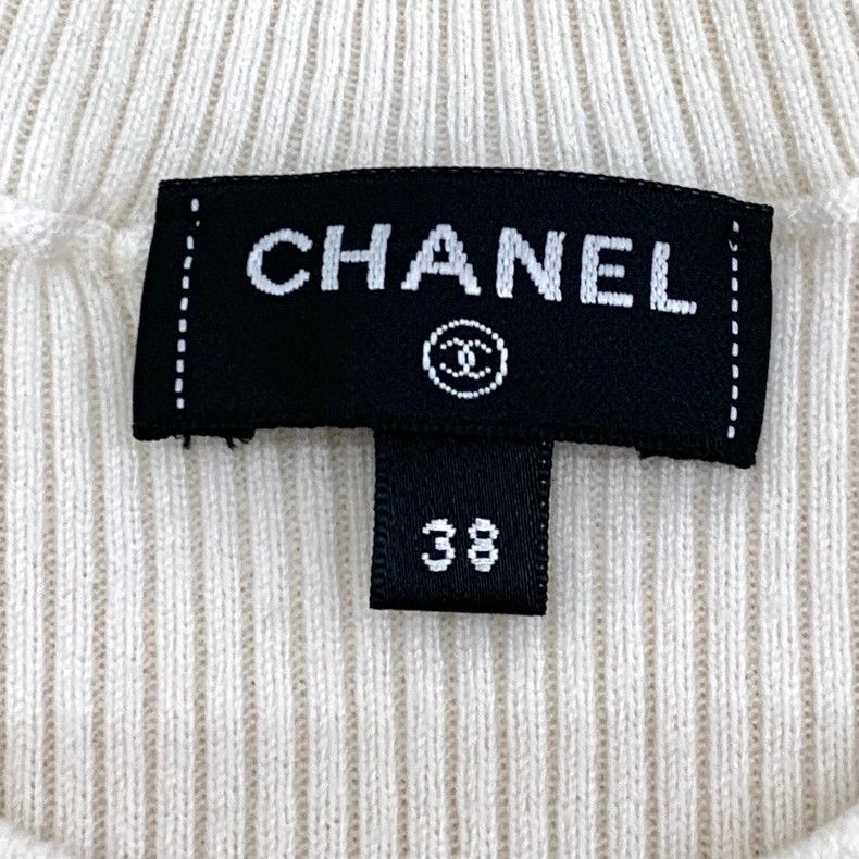 Chanel Chanel White double Clogo round-neck sweater 2506-Nextarrow Size XS / US 0-2 / IT 36-38 - 6 Thumbnail