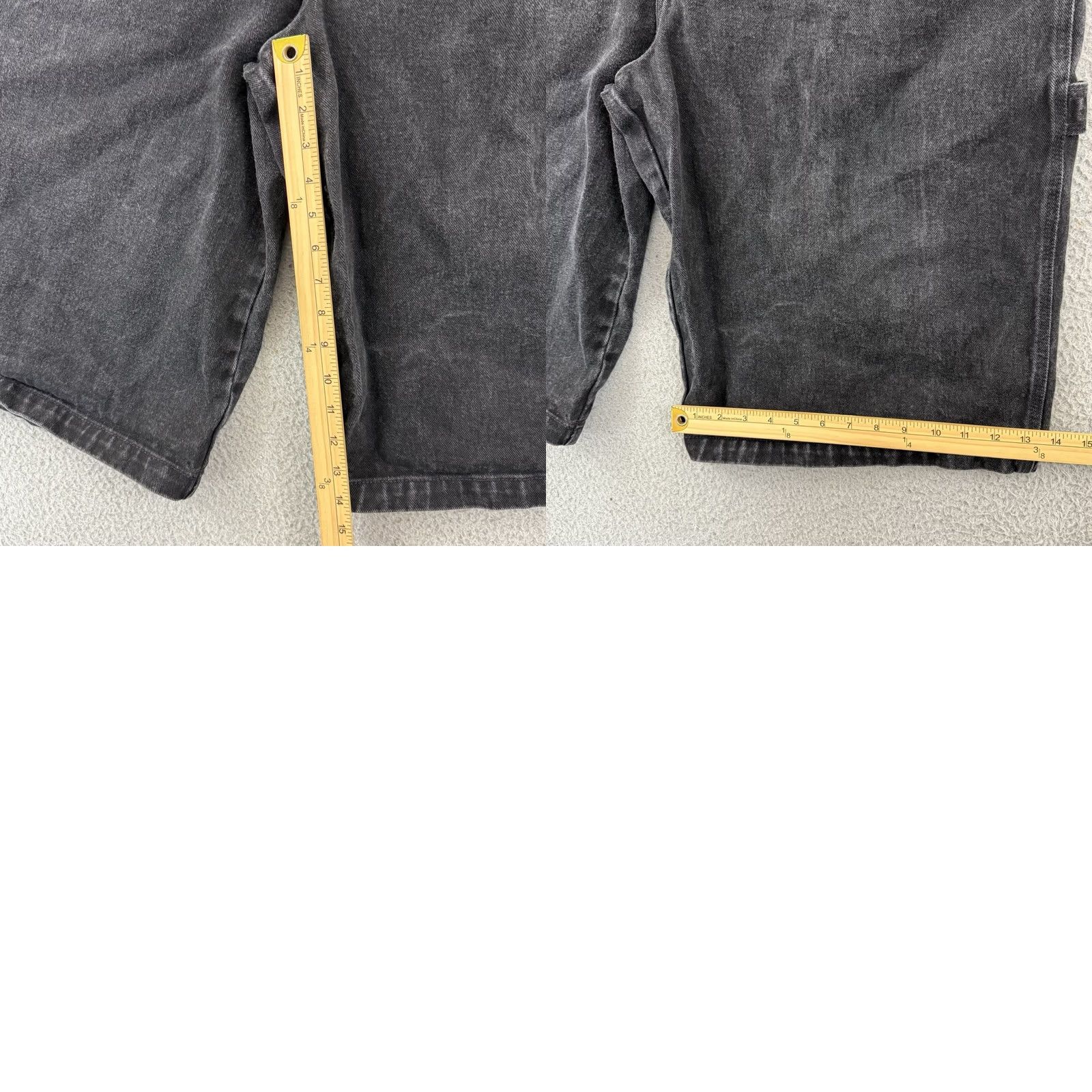 Fubu VINTAGE FUBU Men Jeans Shorts 42 Black Carpenter Jorts Embroidered Baggy Wide Leg Denim Shorts Cargo 90s Hip Hop Grunge Skater Mens Size US 42 / EU 58 - 9 Thumbnail