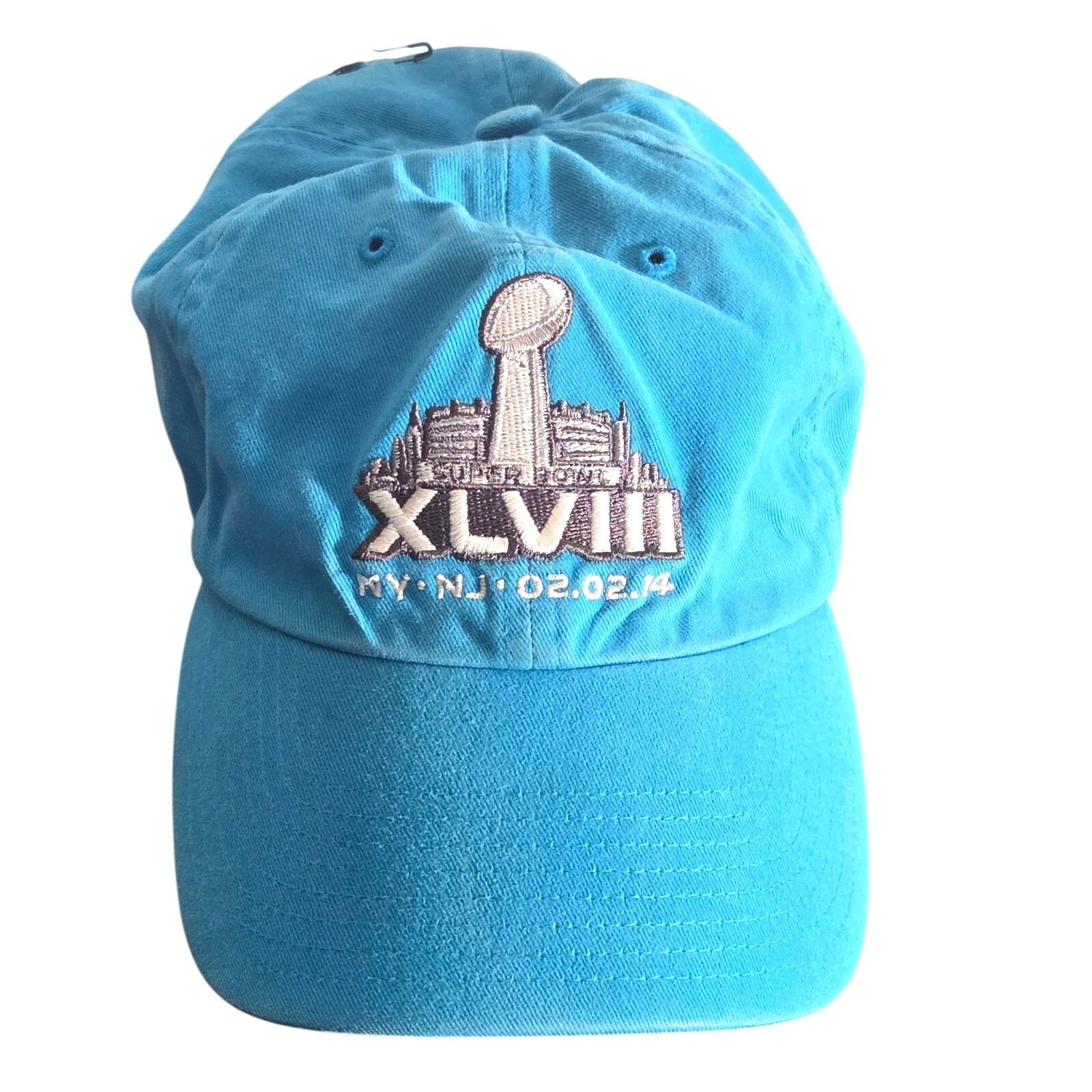 47 Brand Super Bowl XLVIII Sky Blue '47 Brand Adjustable Cap Size ONE SIZE - 1 Thumbnail