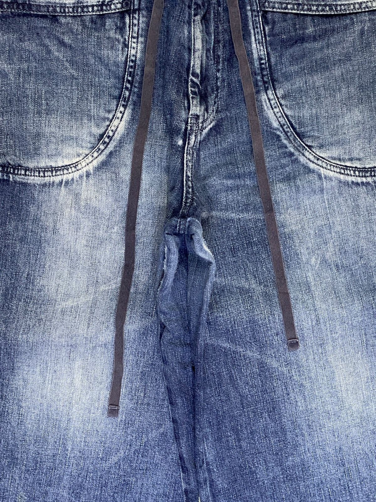 Japanese Brand SALES🔥Vintage Japanese Faded blue Wash Baggy Jean Shorts Size US 31 - 7 Thumbnail