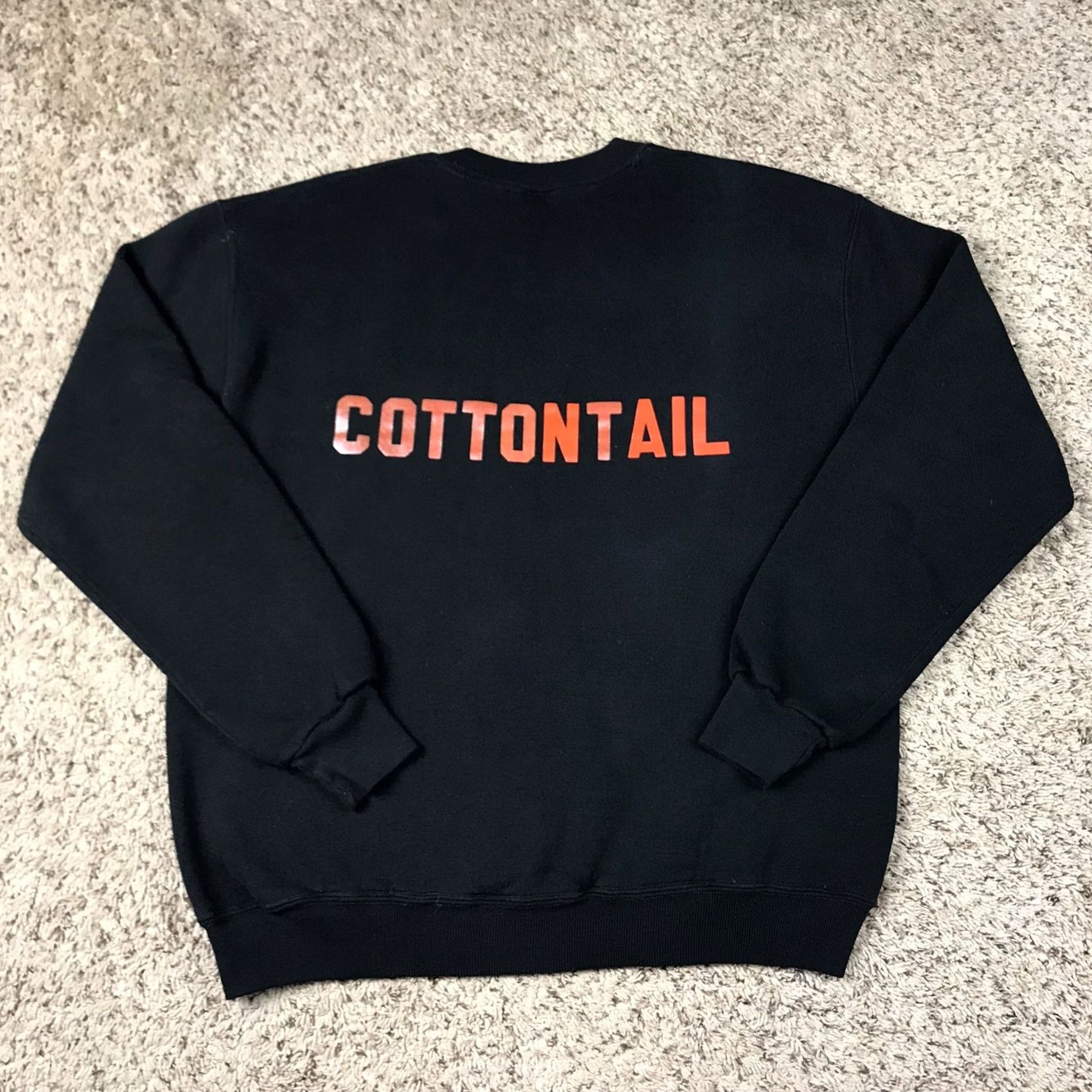 Russell Athletic VINTAGE Russell Athletic Grunge Crewneck Sweatshirt Medium Black Graphic 90s Mens Size US M / EU 48-50 / 2 - 3 Thumbnail