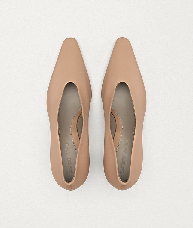 Bottega Veneta o1y0725 Leather Square Heel Pumps in Blush Size US 10 / IT 40 - 5 Thumbnail