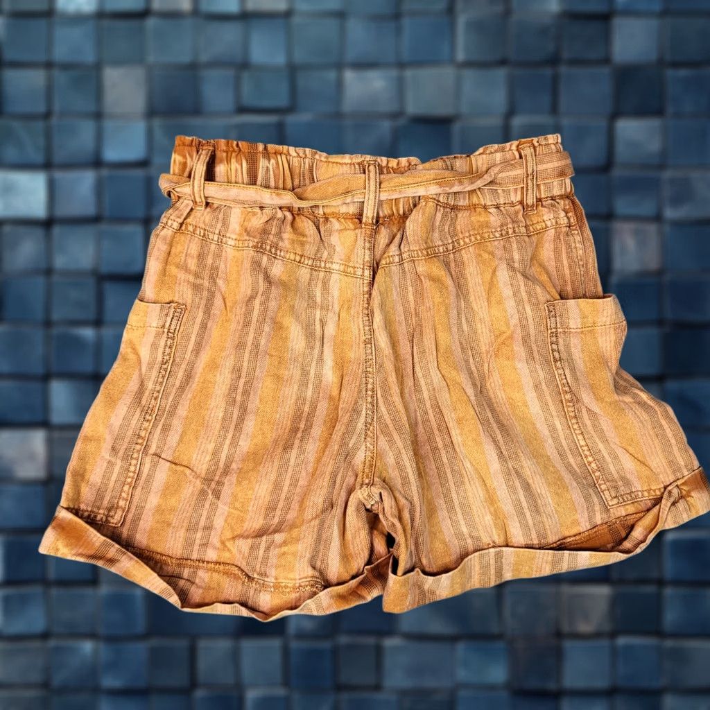 Anthropologie Anthropologie Hei Hei Women's Tahiti orange Stripes Belt Shorts Size XS Size 26" / US 2 / IT 38 - 1 Thumbnail