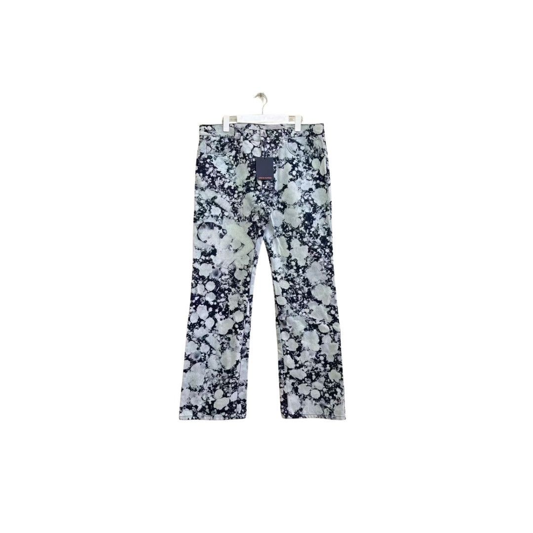 image of Louis Vuitton Ss19 Virgil Poppy Dorthy Jeans Pants in White, Men's (Size 38)