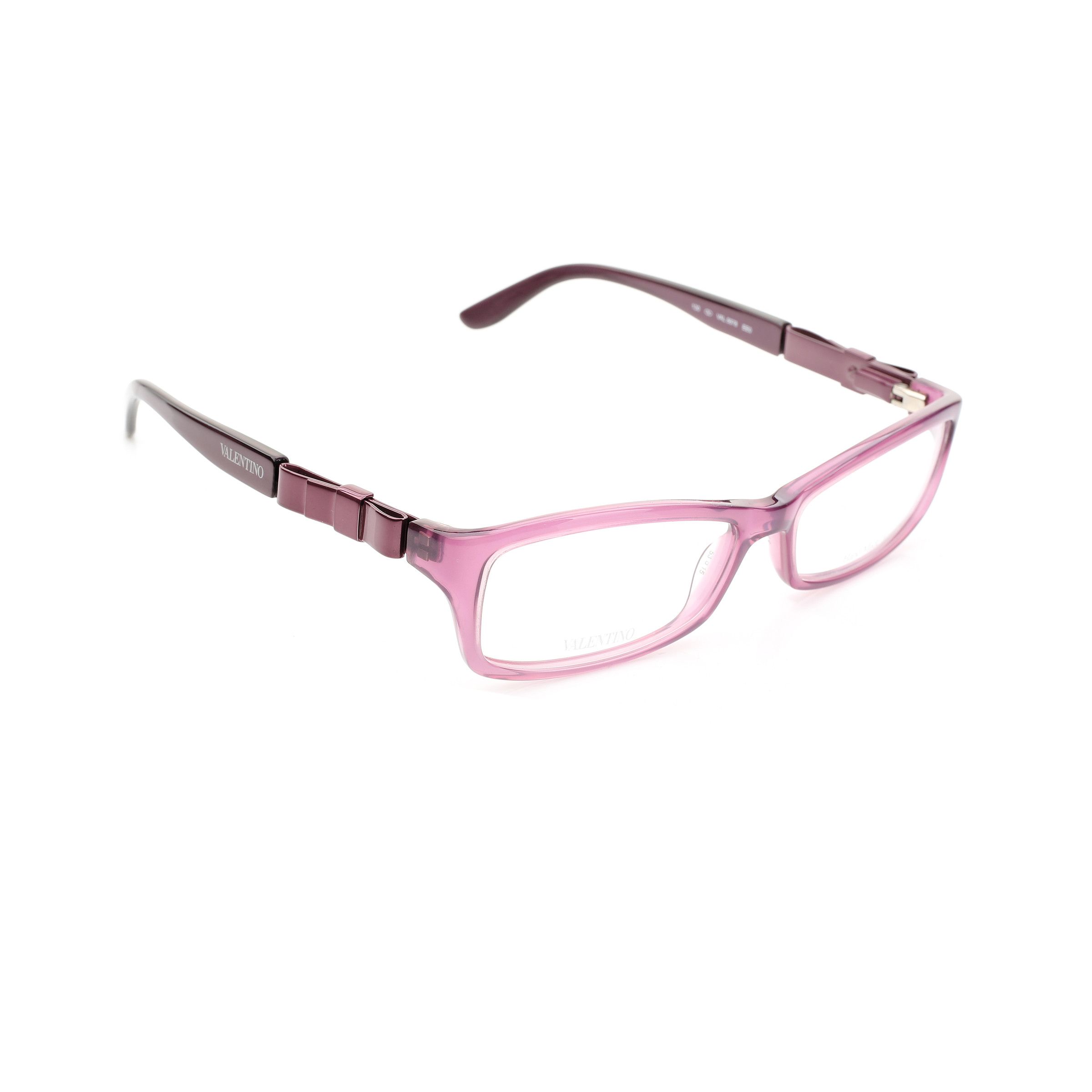 Valentino '00s Purple Bow Plastic Glasses