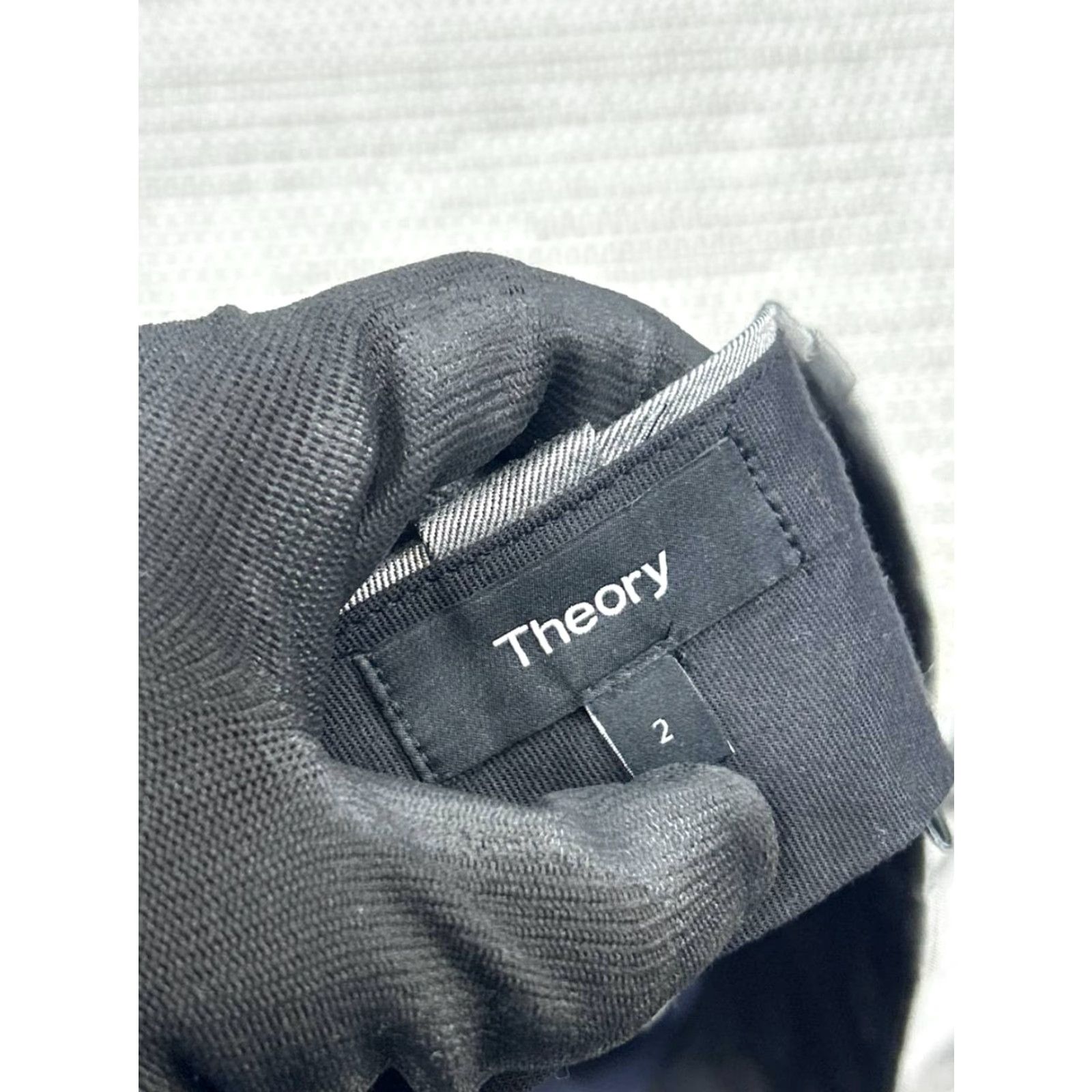 Theory Theory Dress Pants Womens 2 Straight Flat Front Zip Gray Silk Blend Cuff Dress Pants Womens 2 Gray Theory Size 26" / US 2 / IT 38 - 6 Thumbnail
