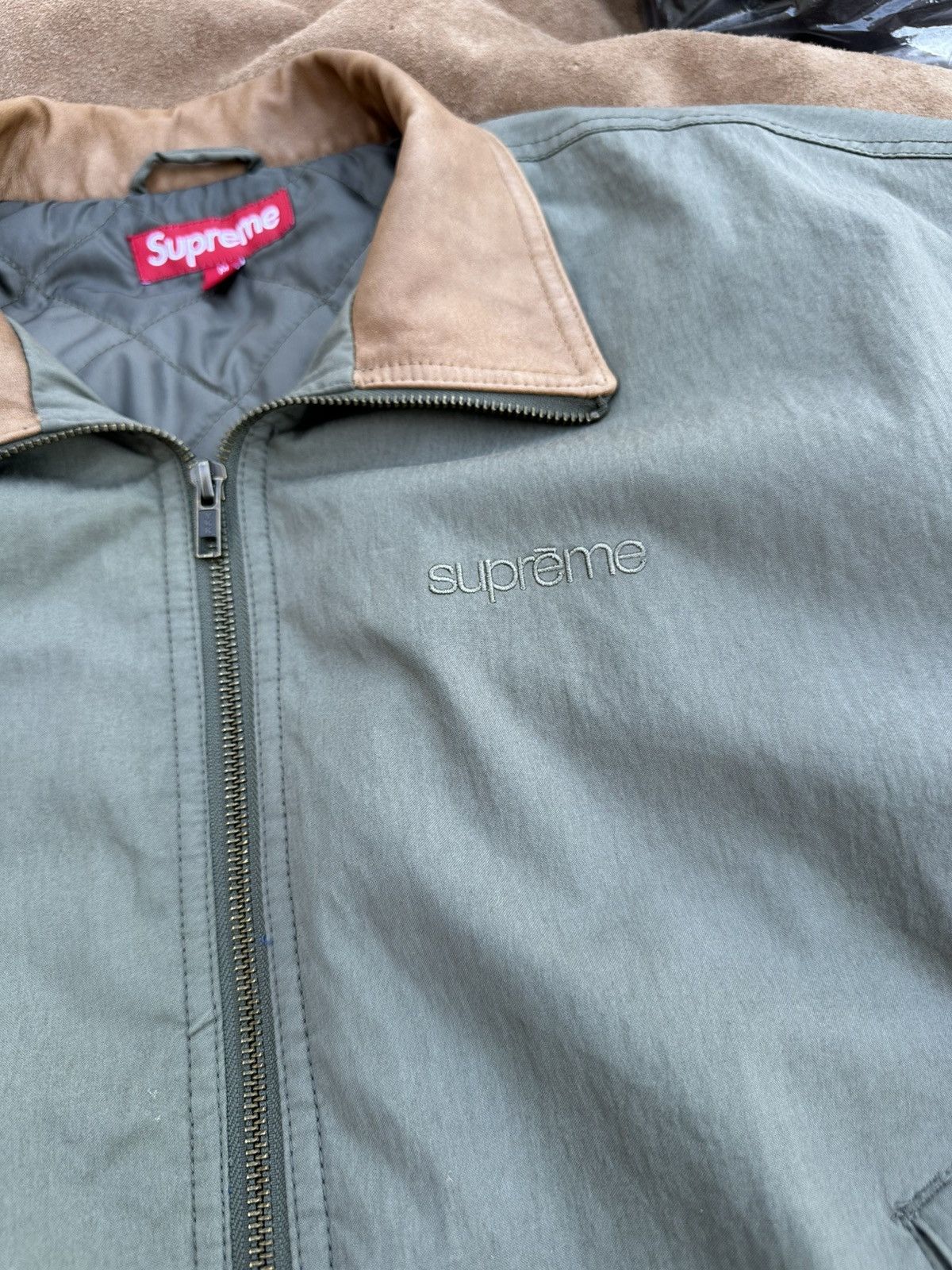 Supreme Supreme Leather Collar Utility Jacket Size US M / EU 48-50 / 2 - 5 Thumbnail