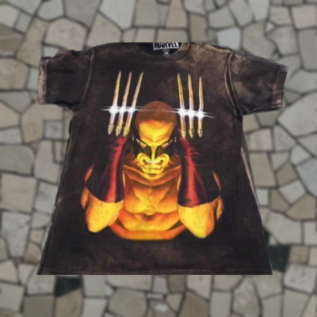 Vintage Wolverine Marvel T-Shirt Brown Tie Dye Men's M Shirt Mens M Brown Wolverine Marvel T-Shirt 90s? Size US M / EU 48-50 / 2 - 1 Thumbnail