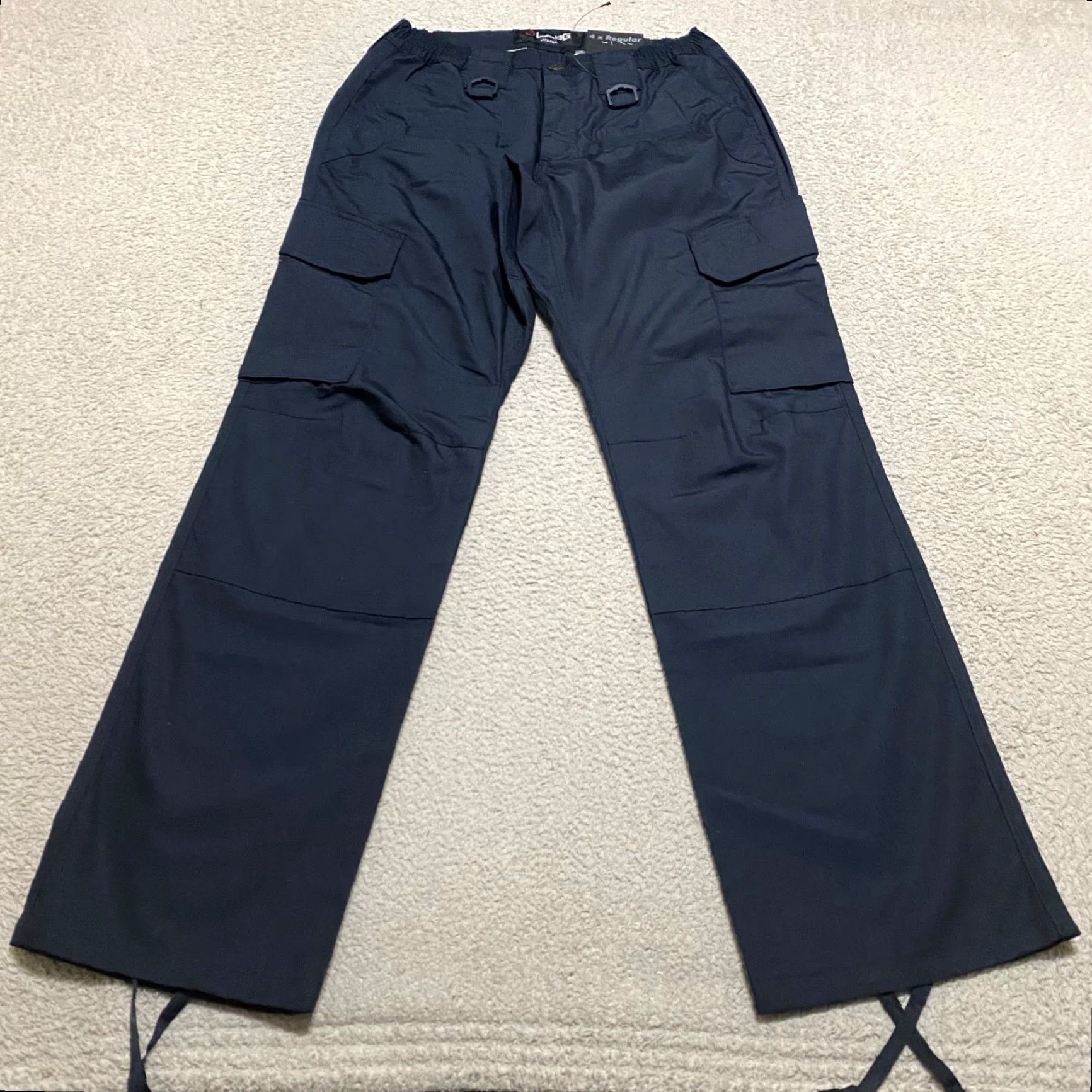 Vintage LAPG Womens Pants Blue Cargo Ripstop Tactical Utility Straight Work OPS Size 27" / US 4 / IT 40 - 2 Thumbnail