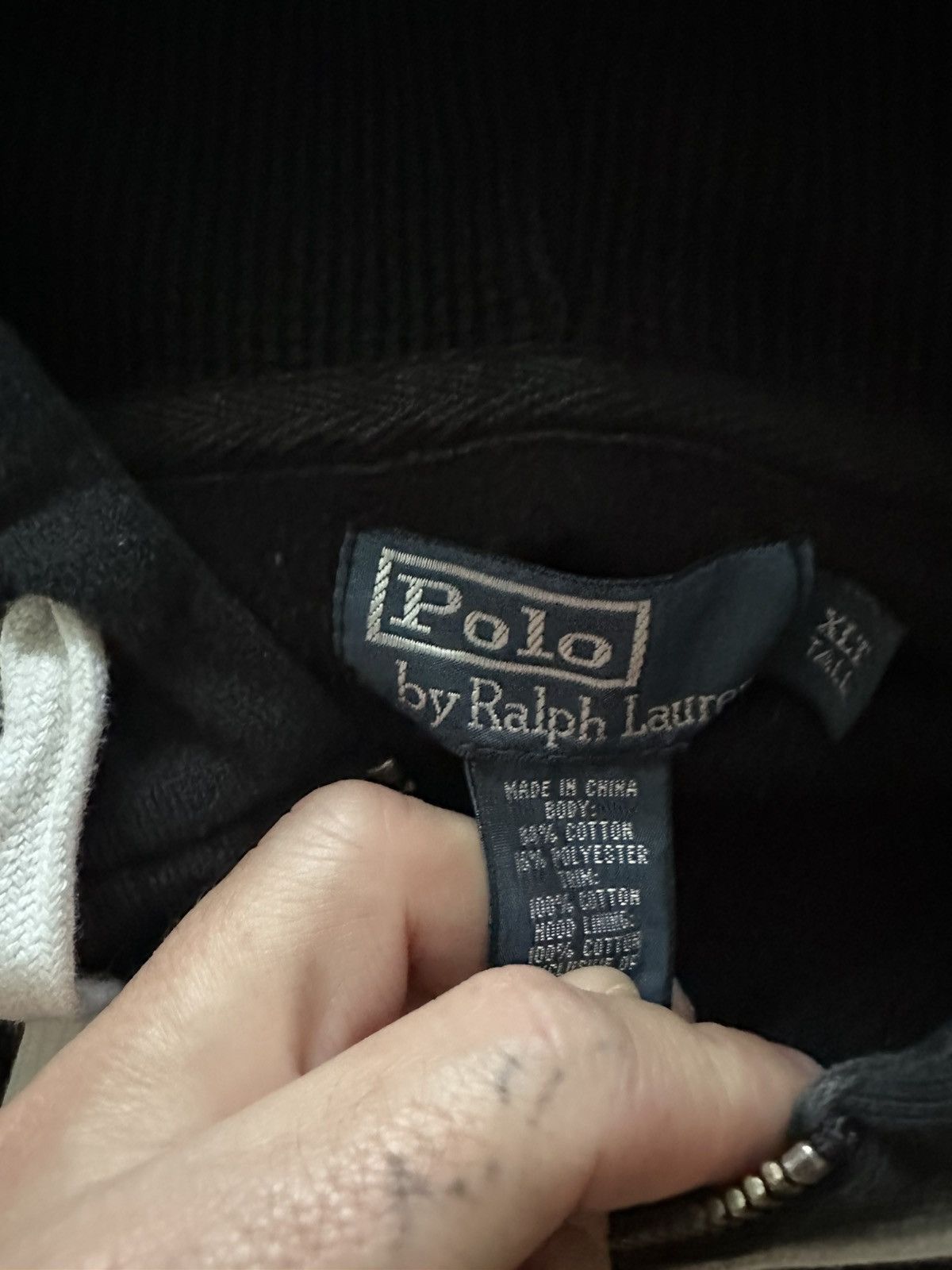 Polo Ralph Lauren × Vintage Vintage Polo Ralph Lauren Zip Up Tall Hoodie Size US XXL / EU 58 / 5 - 4 Thumbnail