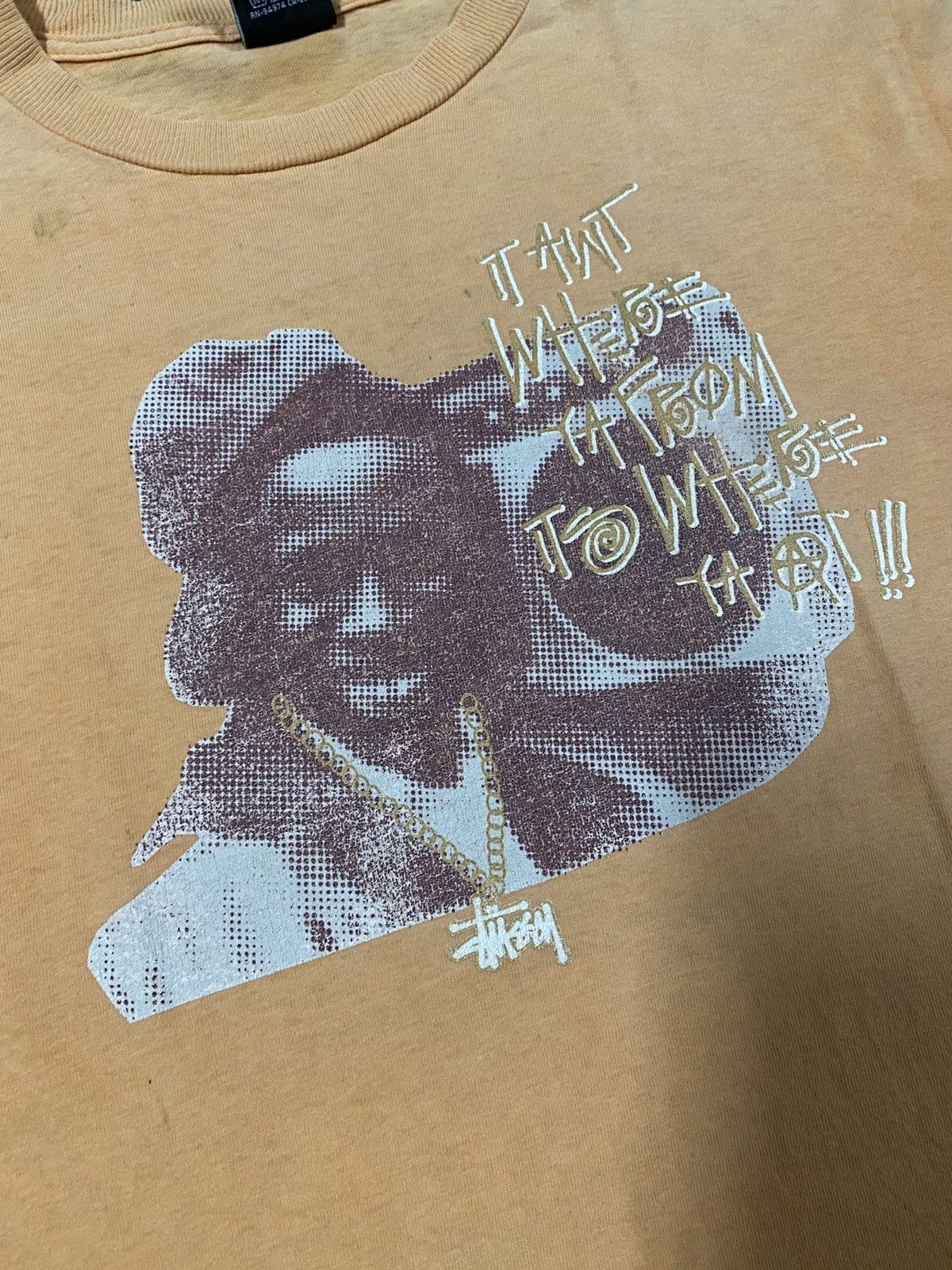 Stussy × Vintage FIRE 🔥🔥 VINTAGE STUSSY PHOTO PRINT HIPHOP PEOPLE WITH RADIO Size US S / EU 44-46 / 1 - 4 Thumbnail