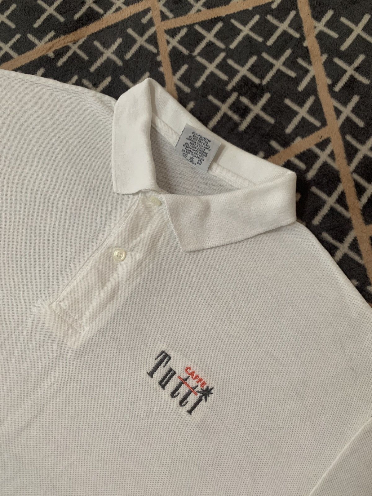 Vintage LAST DROP#Vintage Tutti Caffe Polo Shirt Made In Usa Size US L / EU 52-54 / 3 - 6 Thumbnail