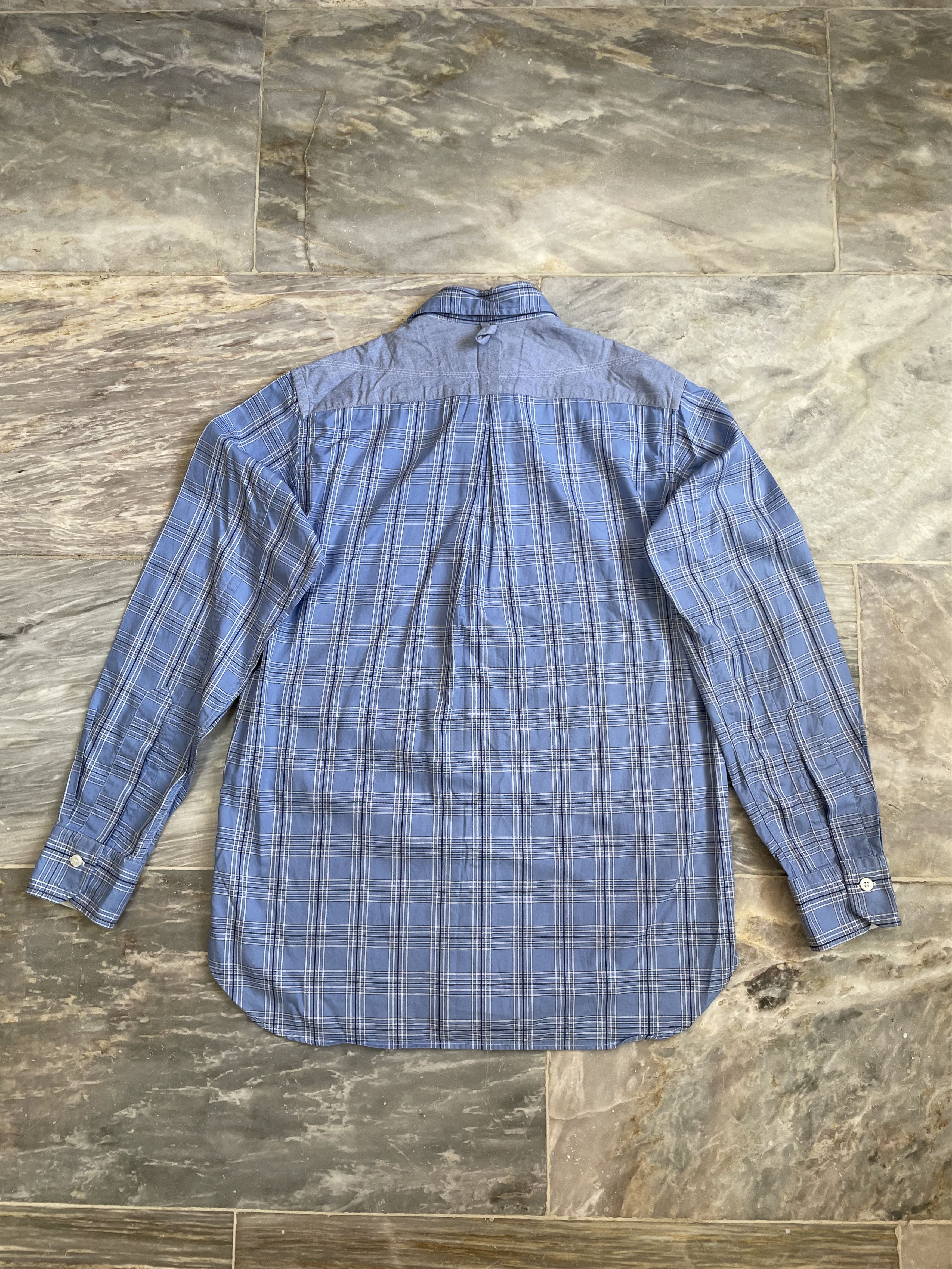 Comme des Garcons × Junya Watanabe JUNYA WATANABE CDG - Check Longsleeve Polo -AD2012 Size US XS / EU 42 / 0 - 6 Thumbnail