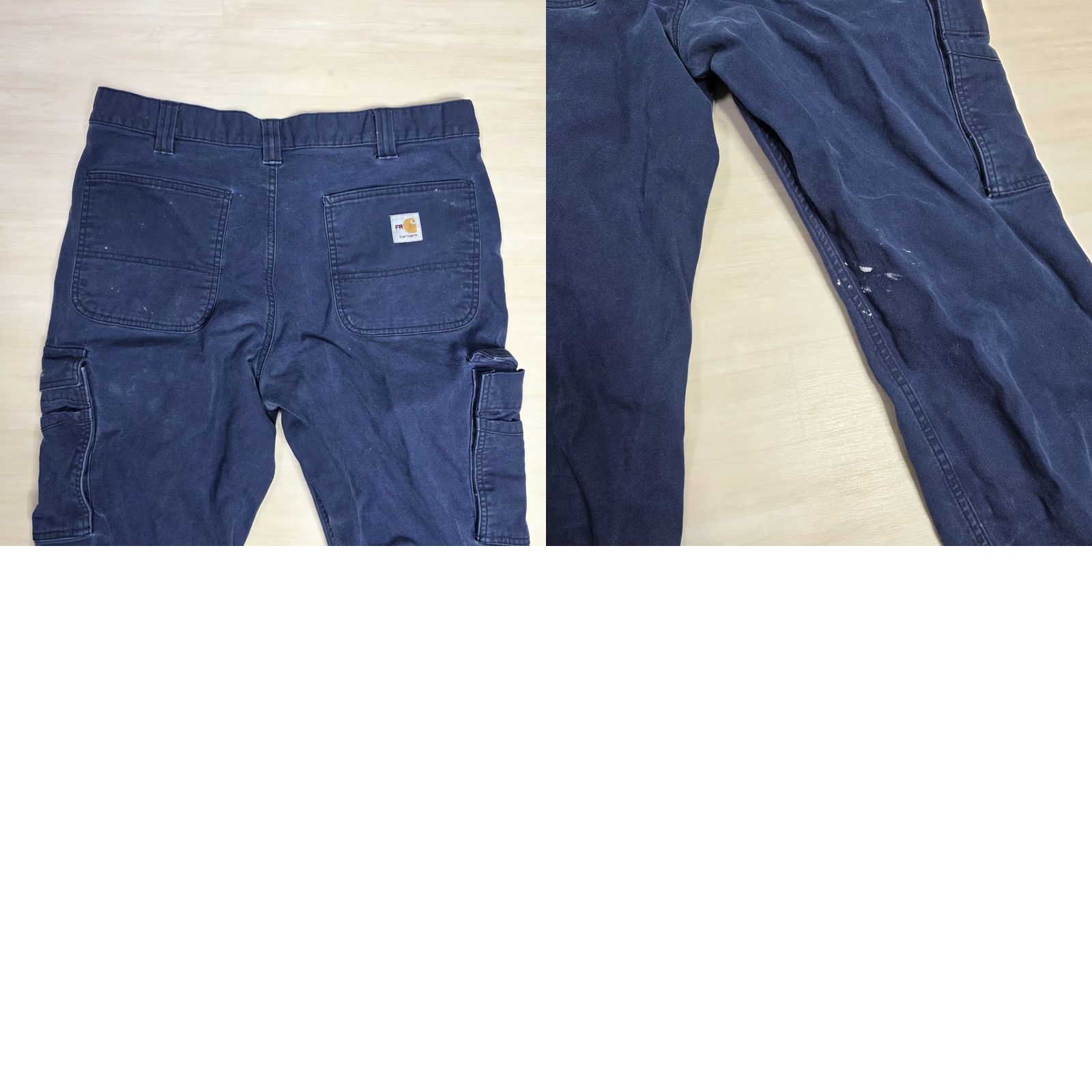 Carhartt Carhartt Cargo FR Distressed Painters Cargo Pants Mens 34 x 29 Flame Resistant Blue Size US 34 / EU 50 - 9 Thumbnail