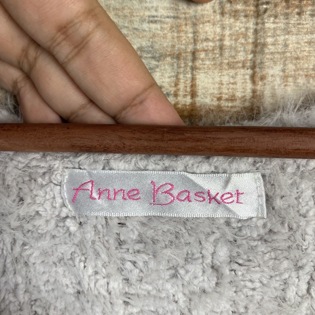 Homespun Knitwear × Japanese Brand DL Anne Basket Gray Mohair Knitwear #C1115 Size L / US 10 / IT 46 - 9 Thumbnail