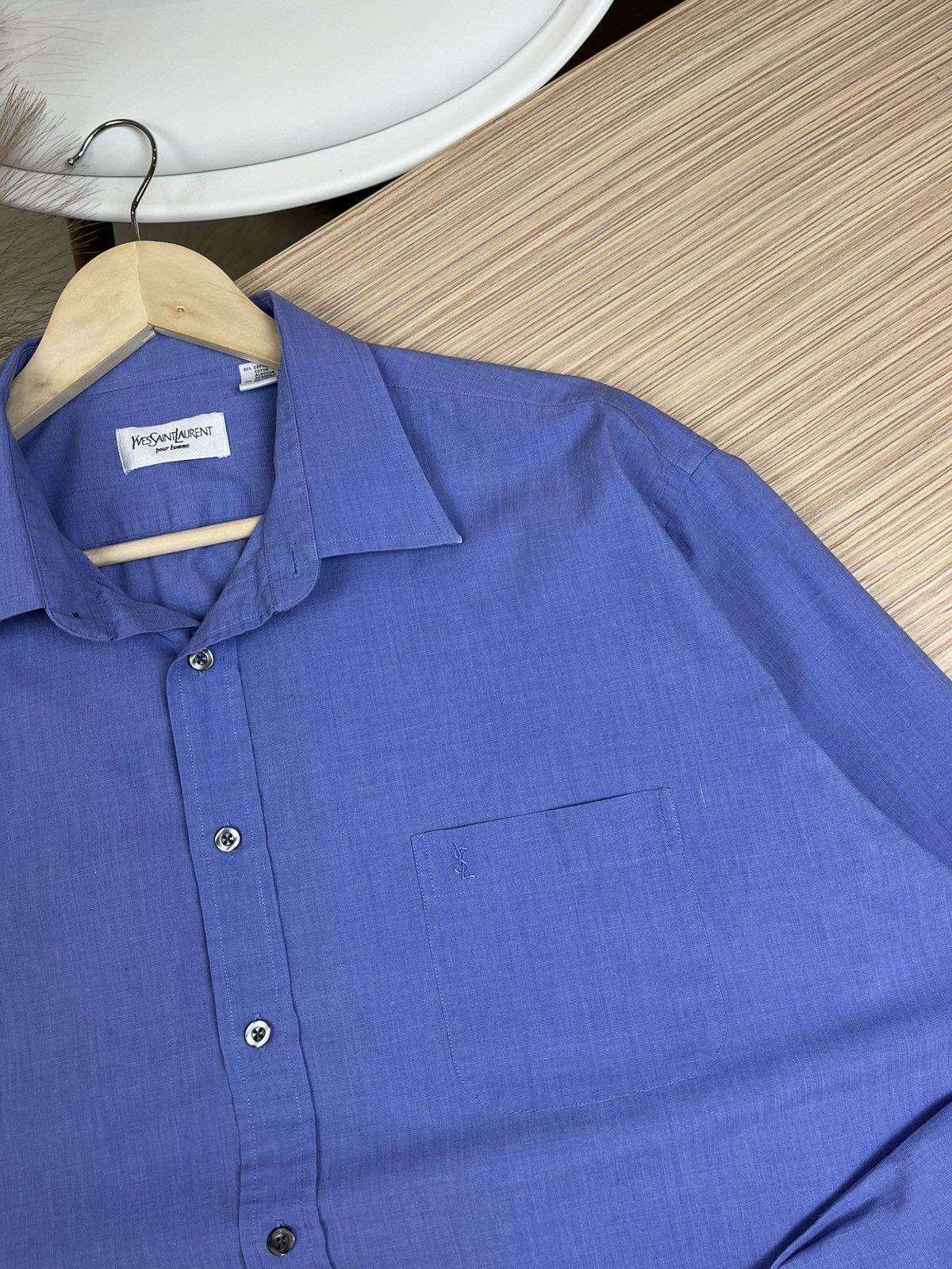 Vintage × Yves Saint Laurent Very crazy Vintage YSL Shirt Size US XL / EU 56 / 4 - 5 Thumbnail