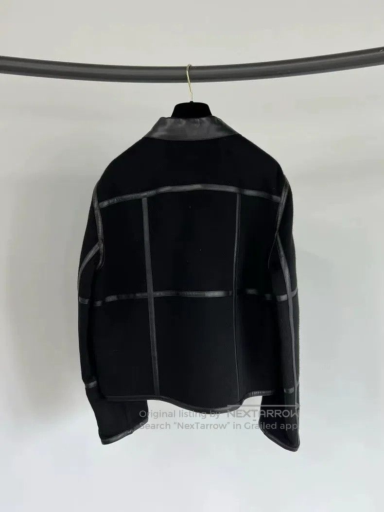 Hermes Hermes Black cashmere and leather price Size M / US 6-8 / IT 42-44 - 2 Thumbnail
