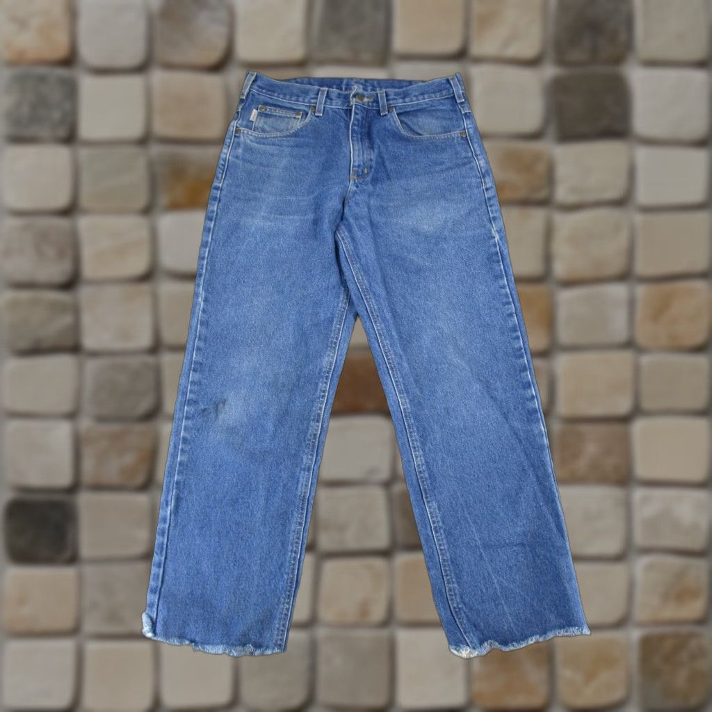 Carhartt Carhartt Jeans Mens 32 Medium Wash Denim Relaxed Fit 32X27 Size US 32 / EU 48 - 1 Thumbnail