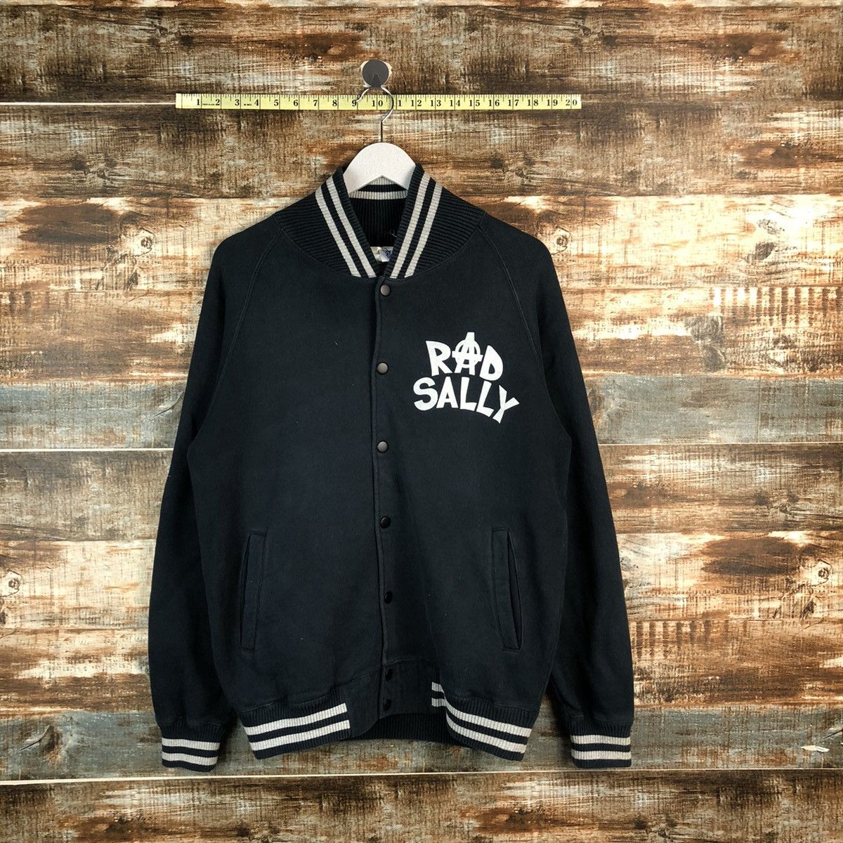 Japanese Brand DL Rad Sally skull Bombers varsity sweater Jacket #A2451 Size US M / EU 48-50 / 2 - 2 Thumbnail