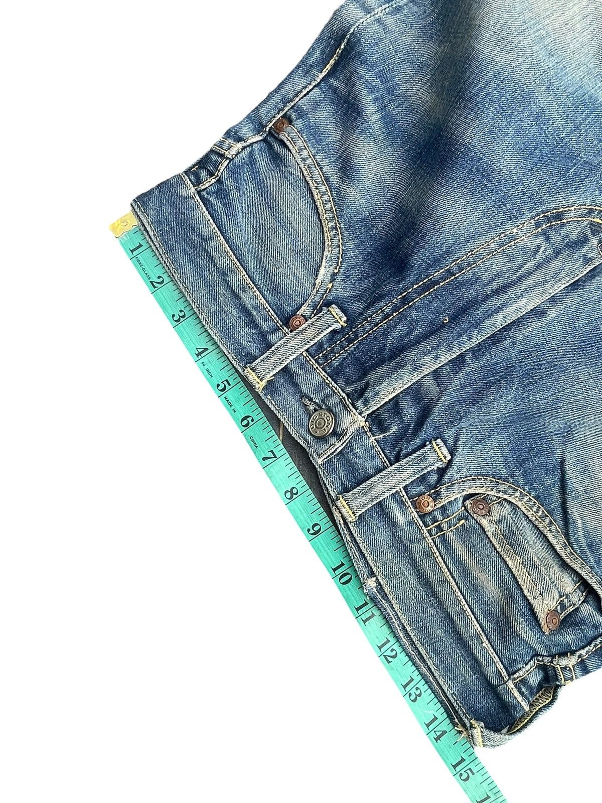 Japanese Brand Vintage Bell Bottom Bigstone Faded Distresed Size US 29 - 15 Thumbnail