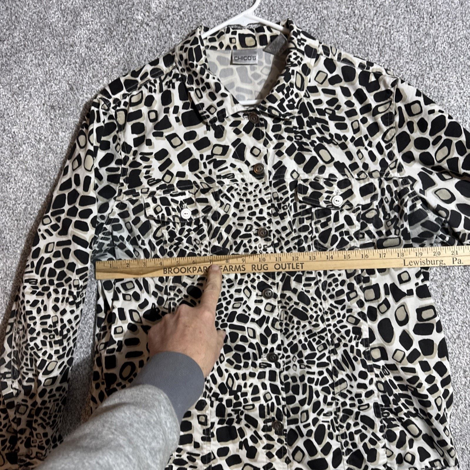 Chicos Chicos Blouse Womens 3 US XL Mob Wife Animal Print Retro Y2K Size XL / US 12-14 / IT 48-50 - 3 Thumbnail