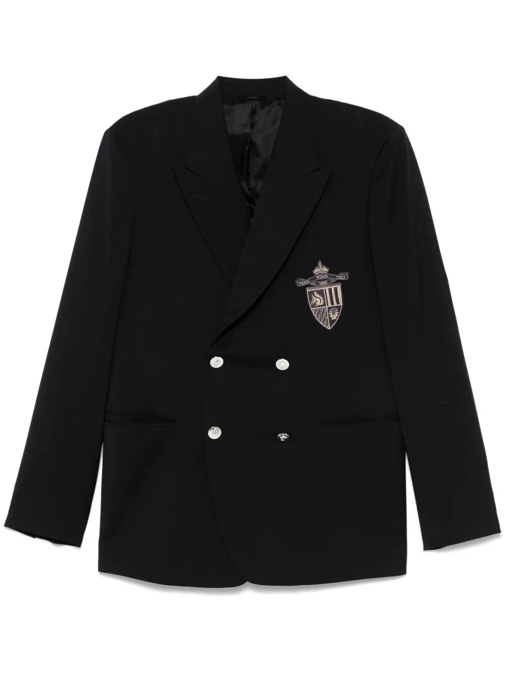 Fendi STRAIGHT-CUT DOUBLE BREASTED WOOL JACKET Size US M / EU 48-50 / 2 - 1 Thumbnail