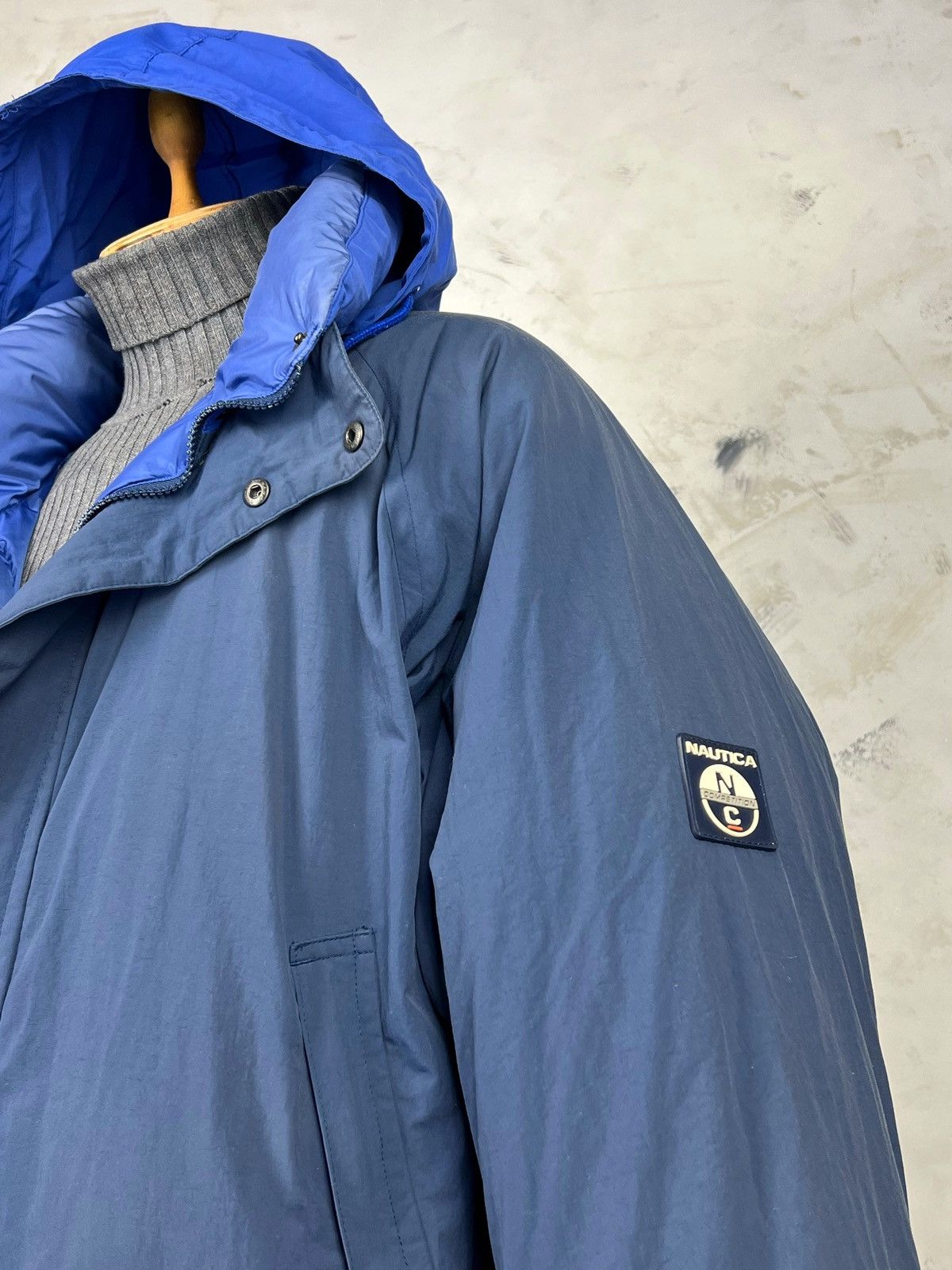 Nautica Vintage Nautica Reversible Puffer Down Jacket Size XL Size US XL / EU 56 / 4 - 9 Thumbnail