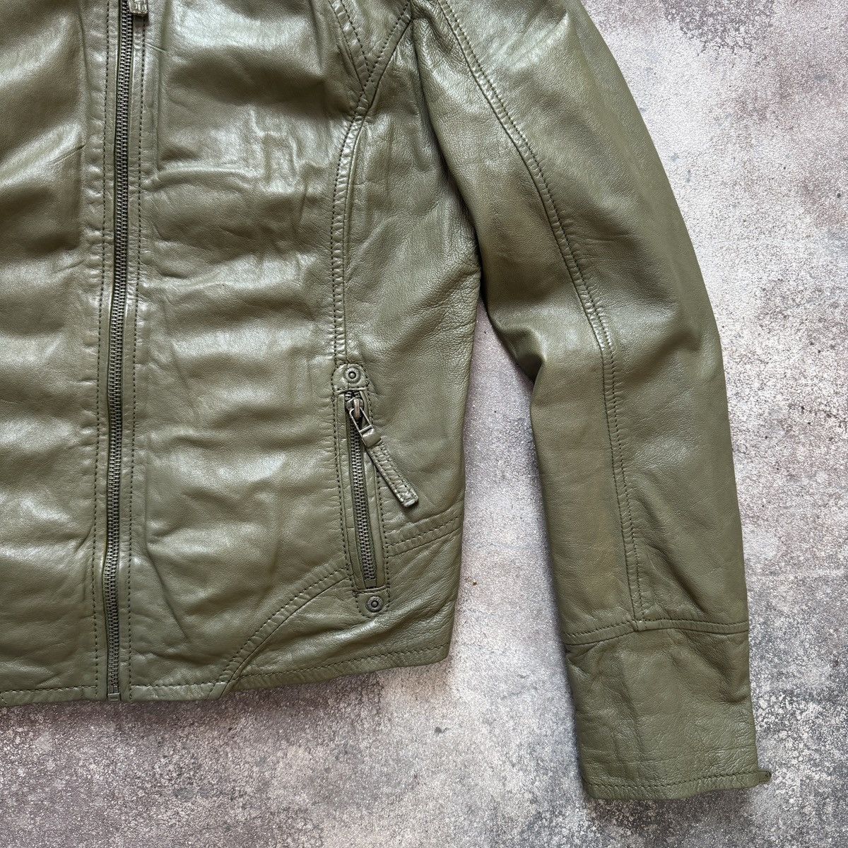If Six Was Nine Gipsy Vintage Avant Garde Zip Details Leather Biker Jacket Size S / US 4 / IT 40 - 8 Thumbnail