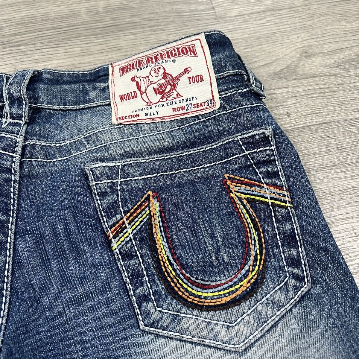 True Religion True Religion Made In USA Blue Denim Skinny Jeans Vtg Size 27" / US 4 / IT 40 - 2 Thumbnail