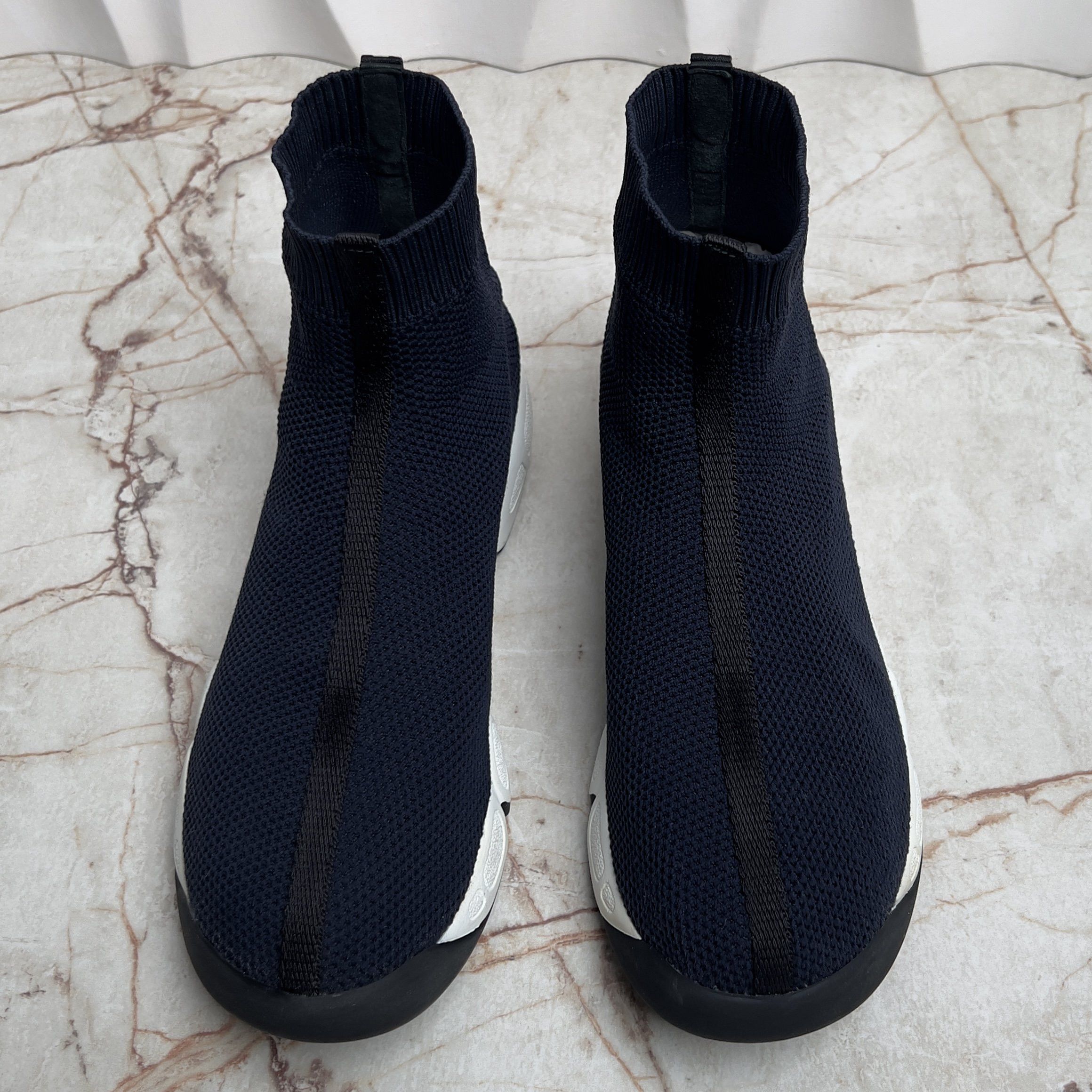 Dior Fusion Knit Sock Sneakers Blue Mesh Size US 7.5 / IT 37.5 - 3 Thumbnail