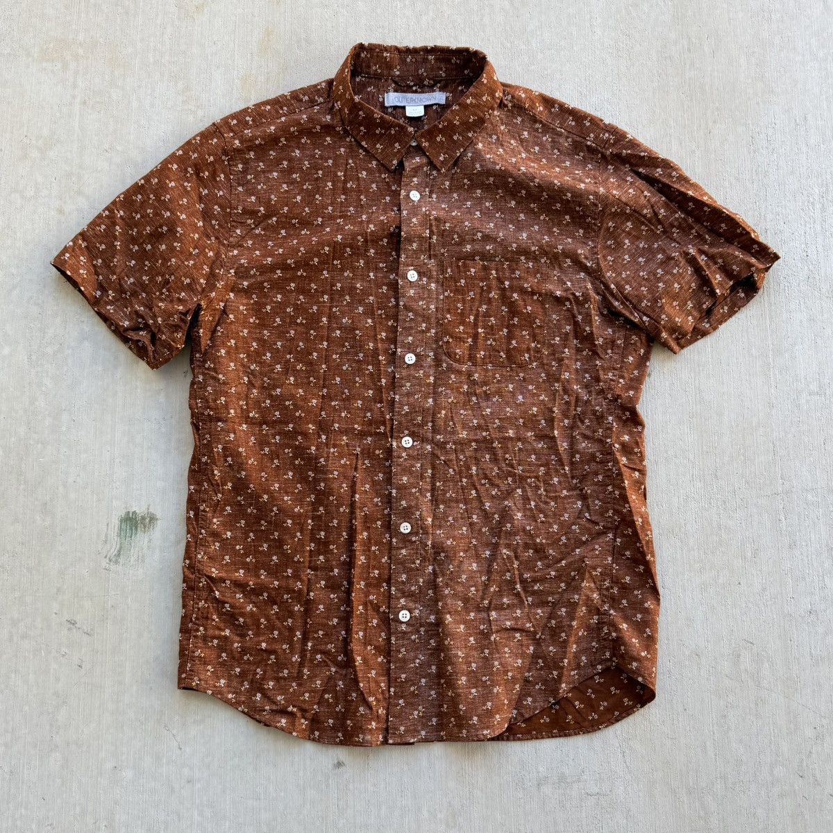 Outerknown Outerknown Floral All Over Print Shirt Reverse Hemp Cotton Size US M / EU 48-50 / 2 - 1 Thumbnail