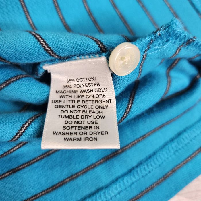 Greg Norman Greg Norman Striped Golf Polo Shirt Aqua Blue | Grailed