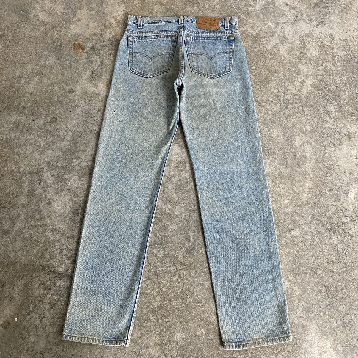Levi's VTG 1996 Levis 505 Straight Leg Dirt Washed Blue Jeans Size US 31 - 15 Thumbnail